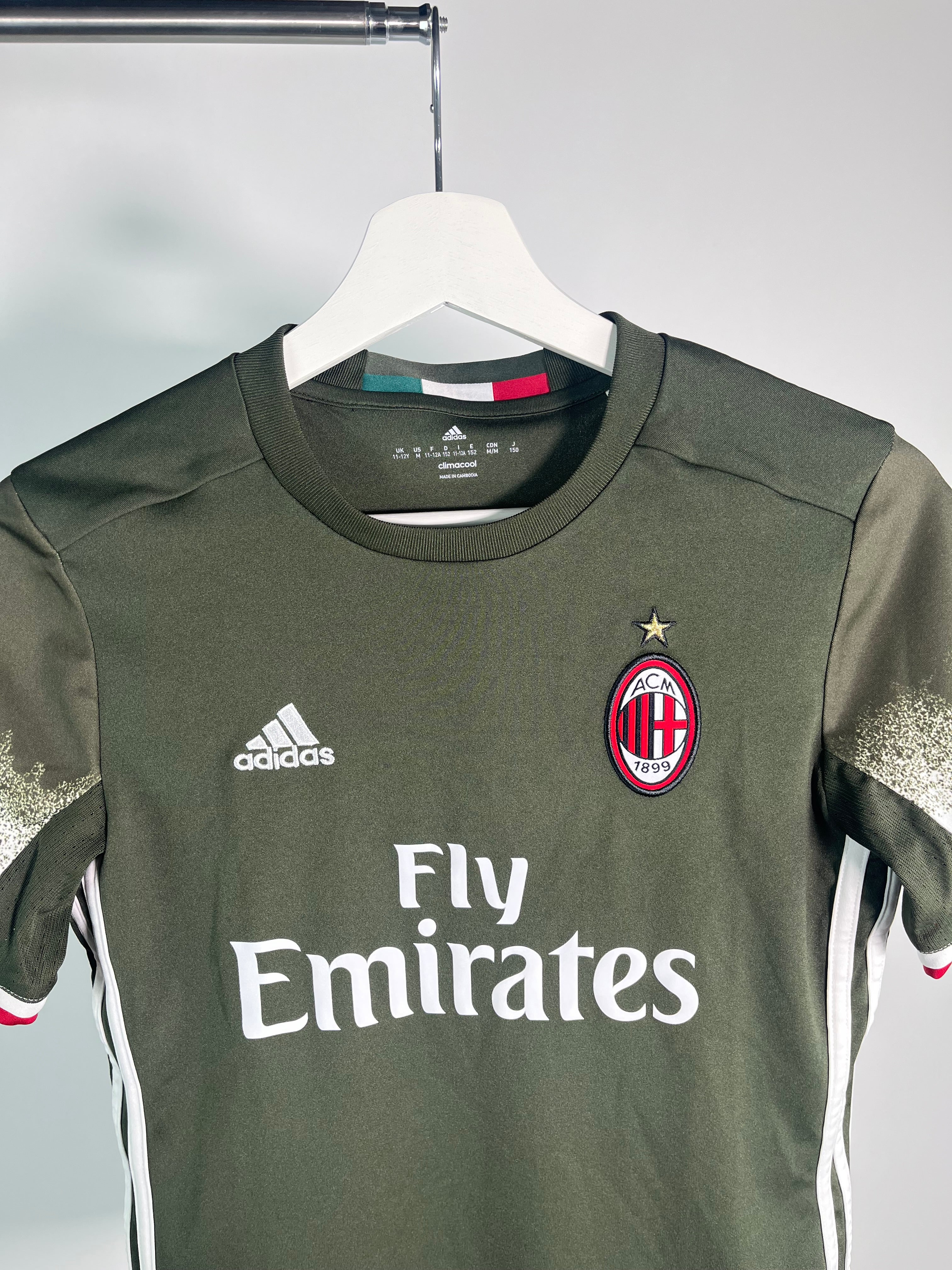 Jersey Ac Milán Tercera 2016 2017 (M Niño)