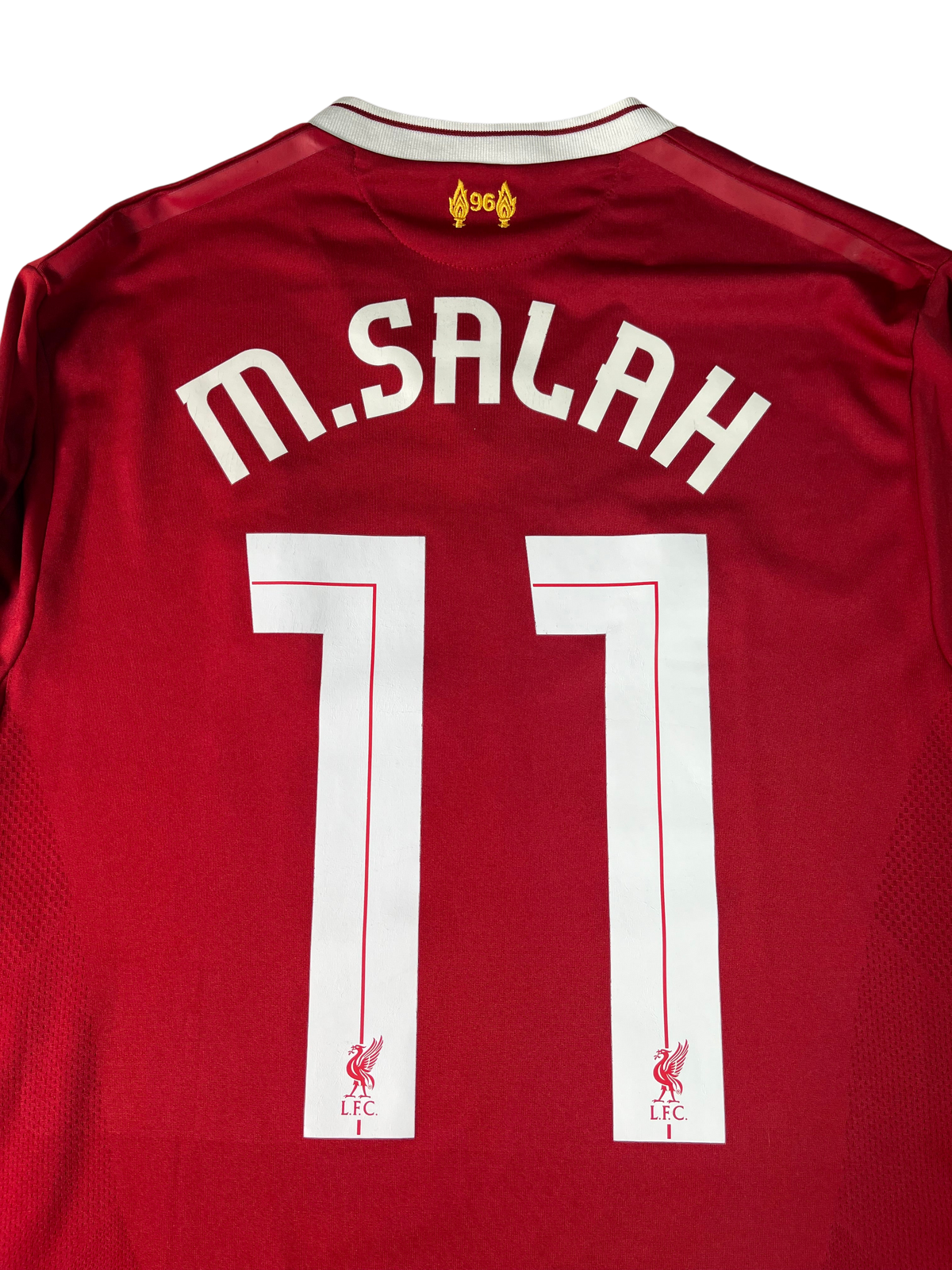 Jersey Liverpool Local 2018 2019 Manga Larga *Match Detail vs Real Madrid* Mohamed Salah (M)