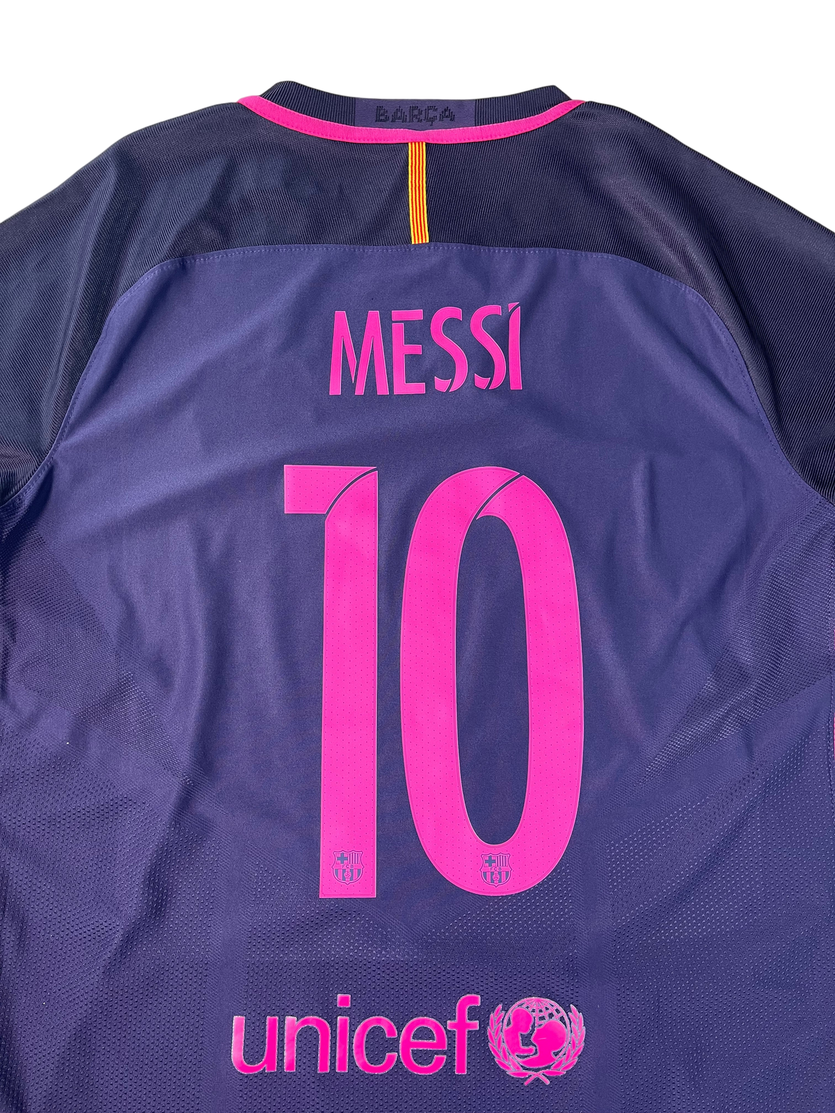 Jersey Barcelona Visita 2016 2017 Versión Jugador Lionel Messi (L)