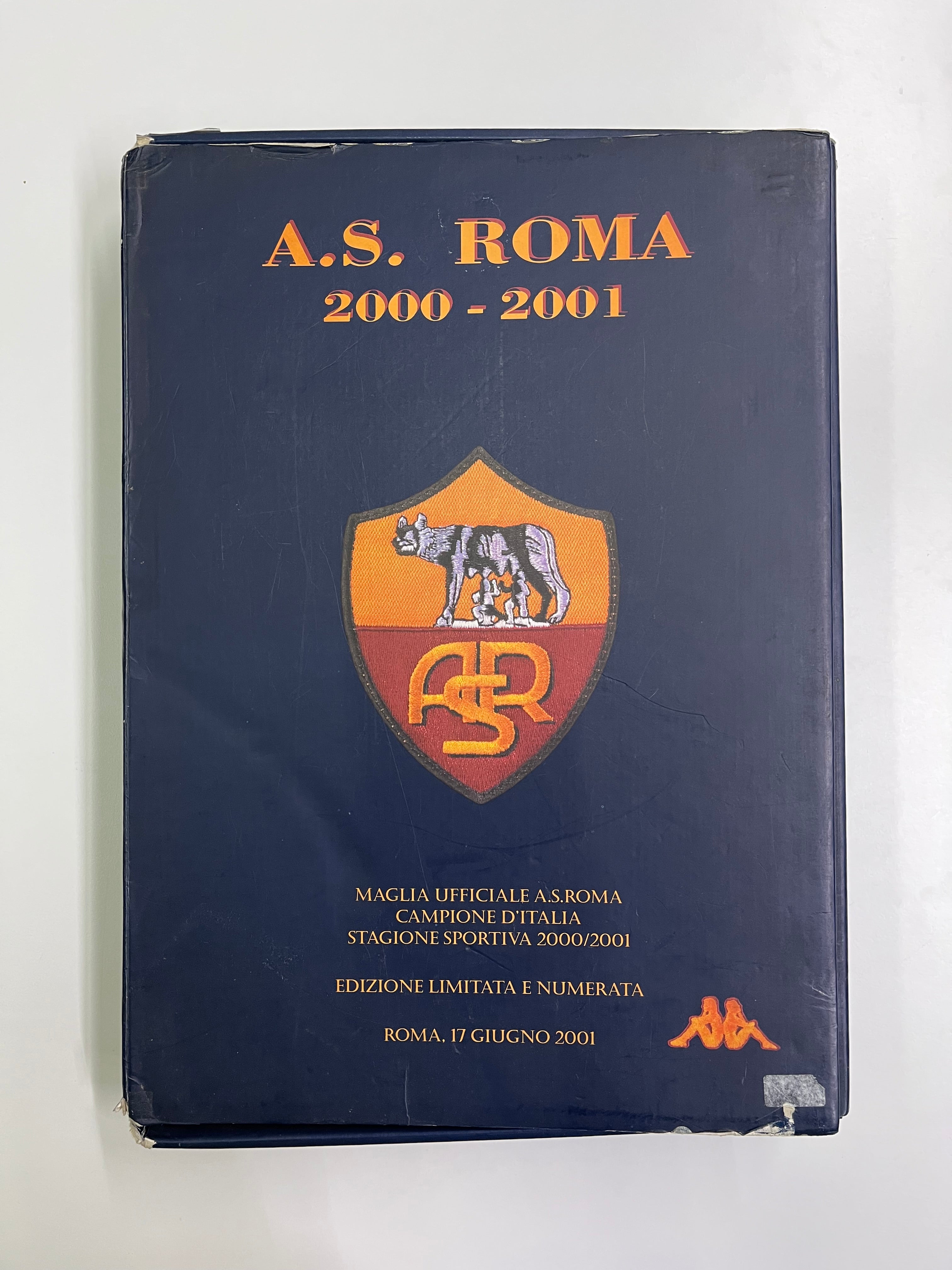 Jersey Roma Local Especial 2000 2001 Foliada 9521 de 10000 piezas *Incluye Caja* (XL)