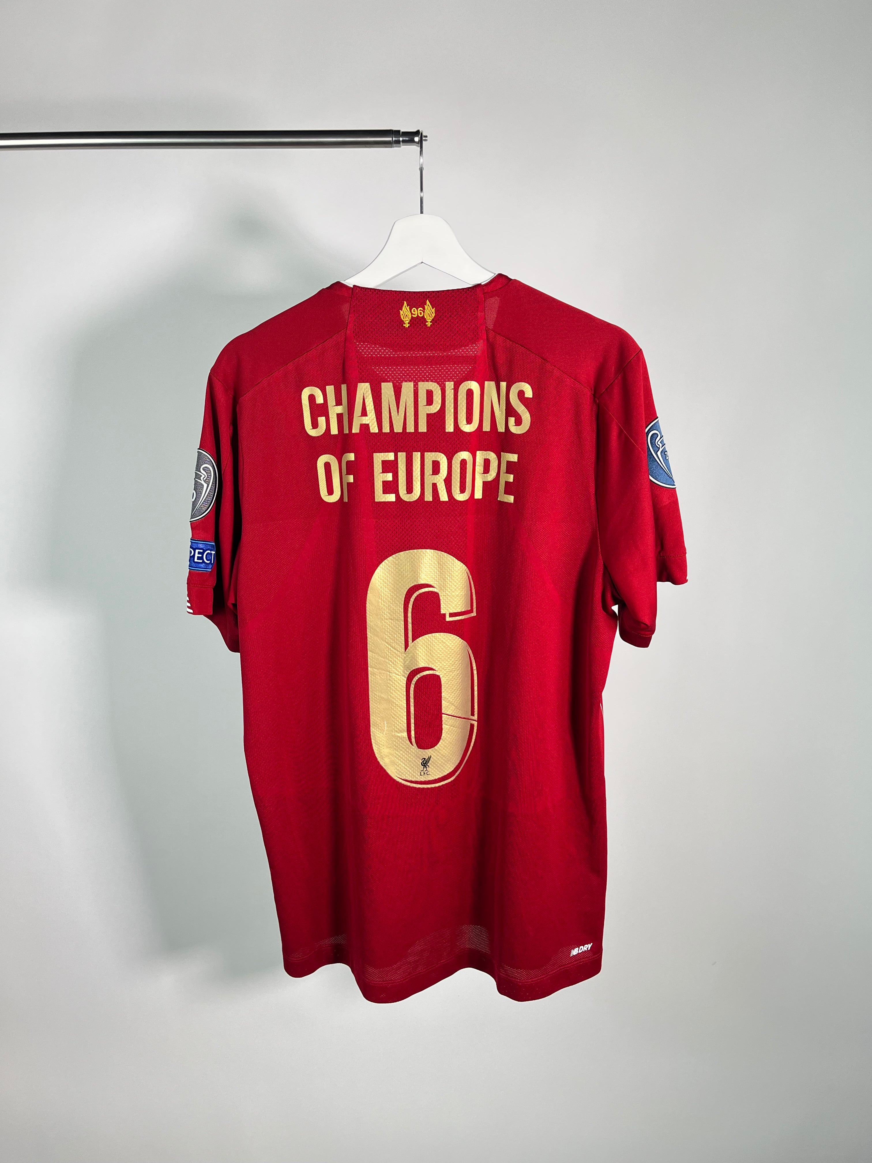 Jersey Liverpool Local 2019 2020 "Champions Of Europe 6" (L)