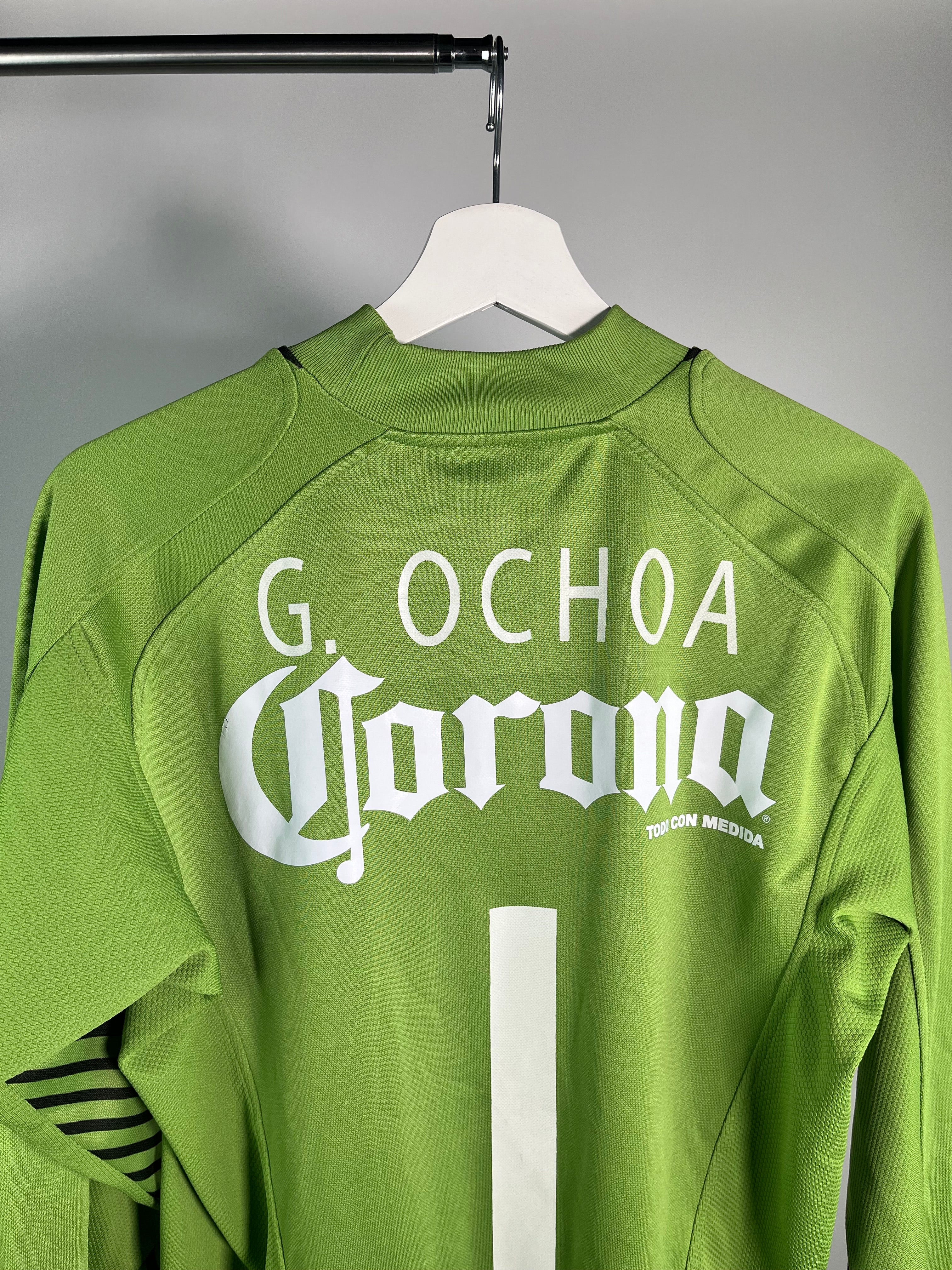Jersey Club América Portero 2005 2006 Manga Larga Match Worn Autografiado Guillermo Ochoa (M)