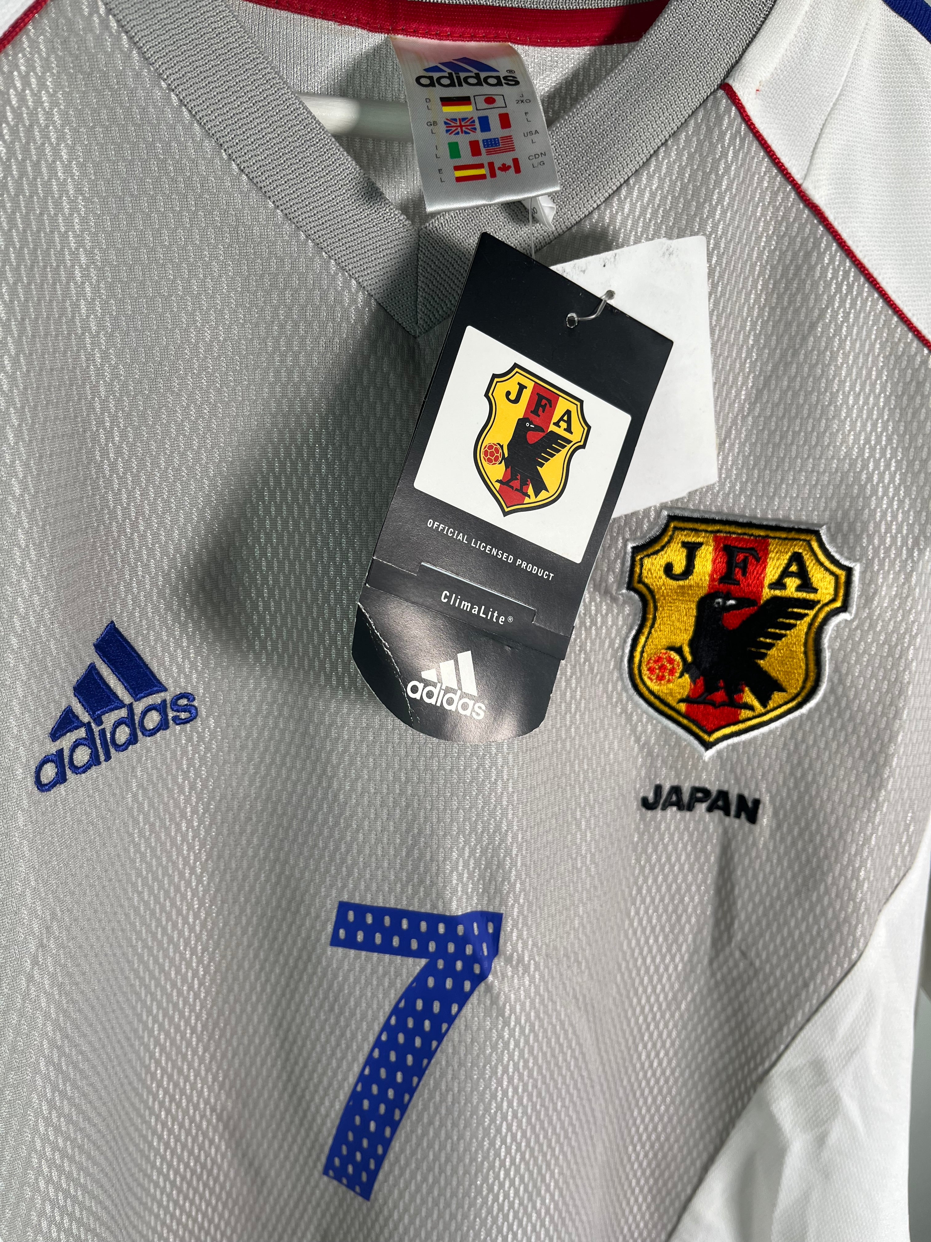 Jersey Japón Visita 2002 2004 Hidetoshi Nakata *C/Etiquetas* (L)