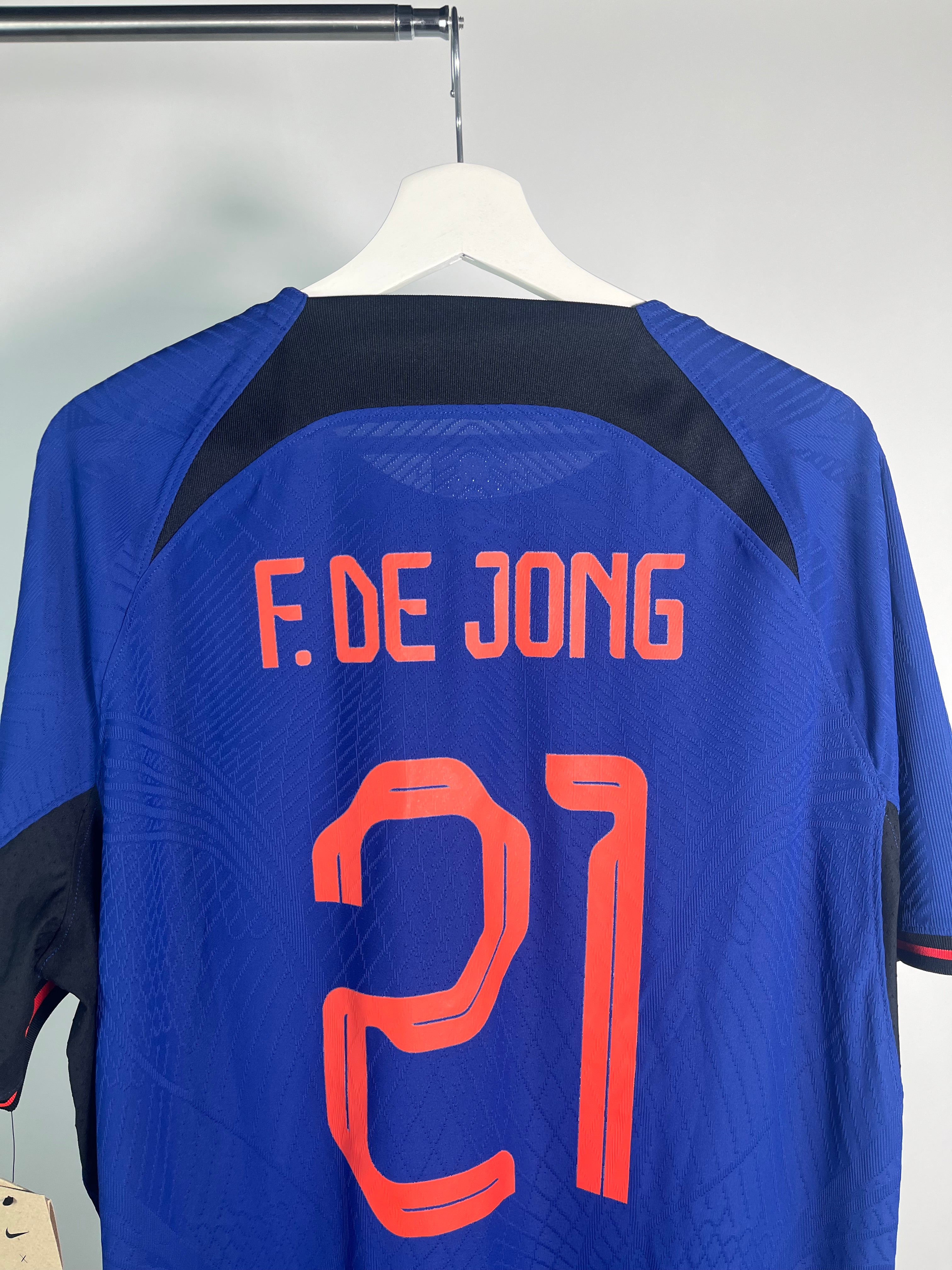 Jersey Países Bajos Visita 2022 2023 Versión Jugador Frankie De Jong *C/ Etiquetas* (XL)