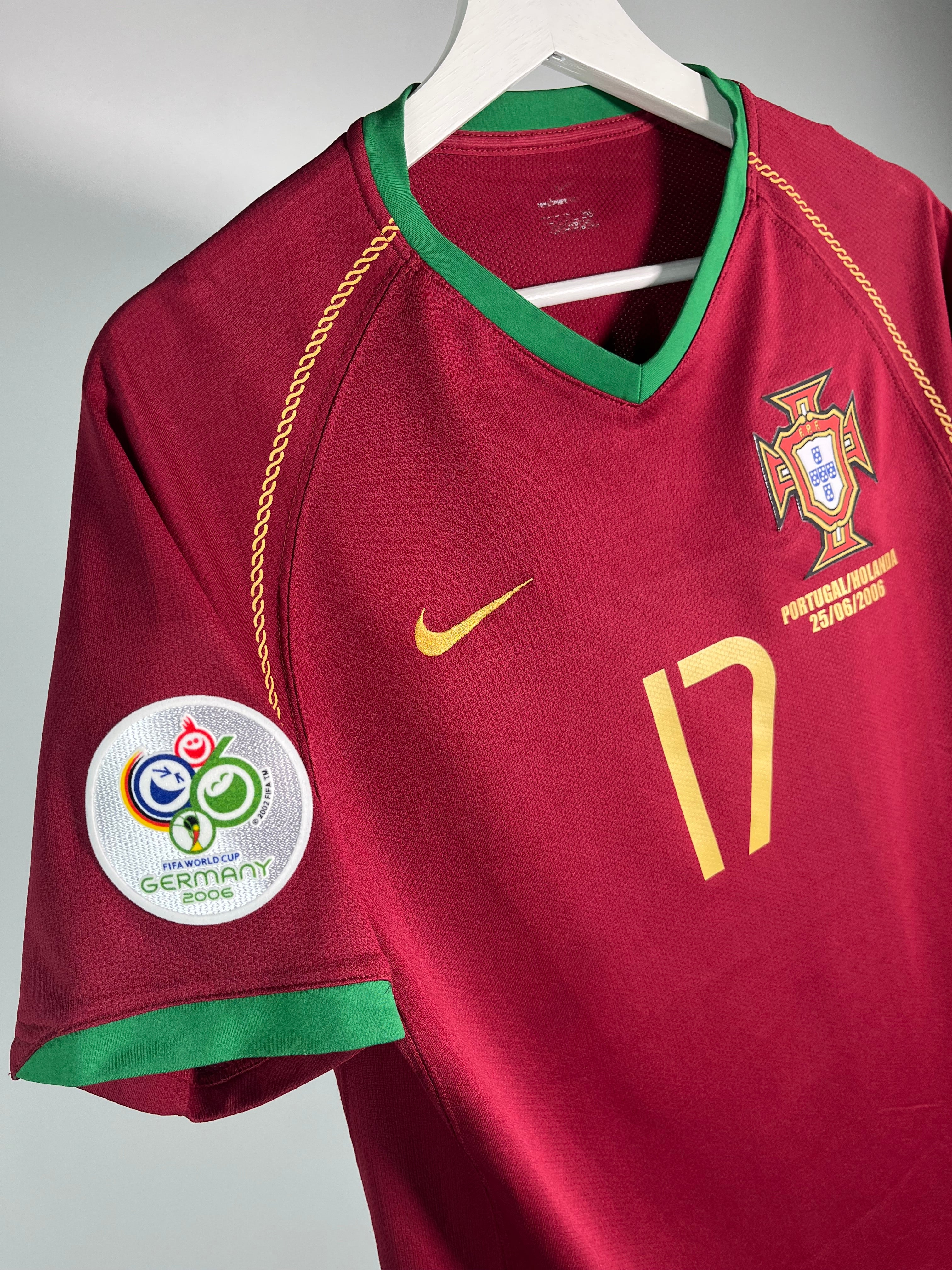 Jersey Portugal Local 2006 2008 *Match Detail vs Holanda* Cristiano Ronaldo (M)