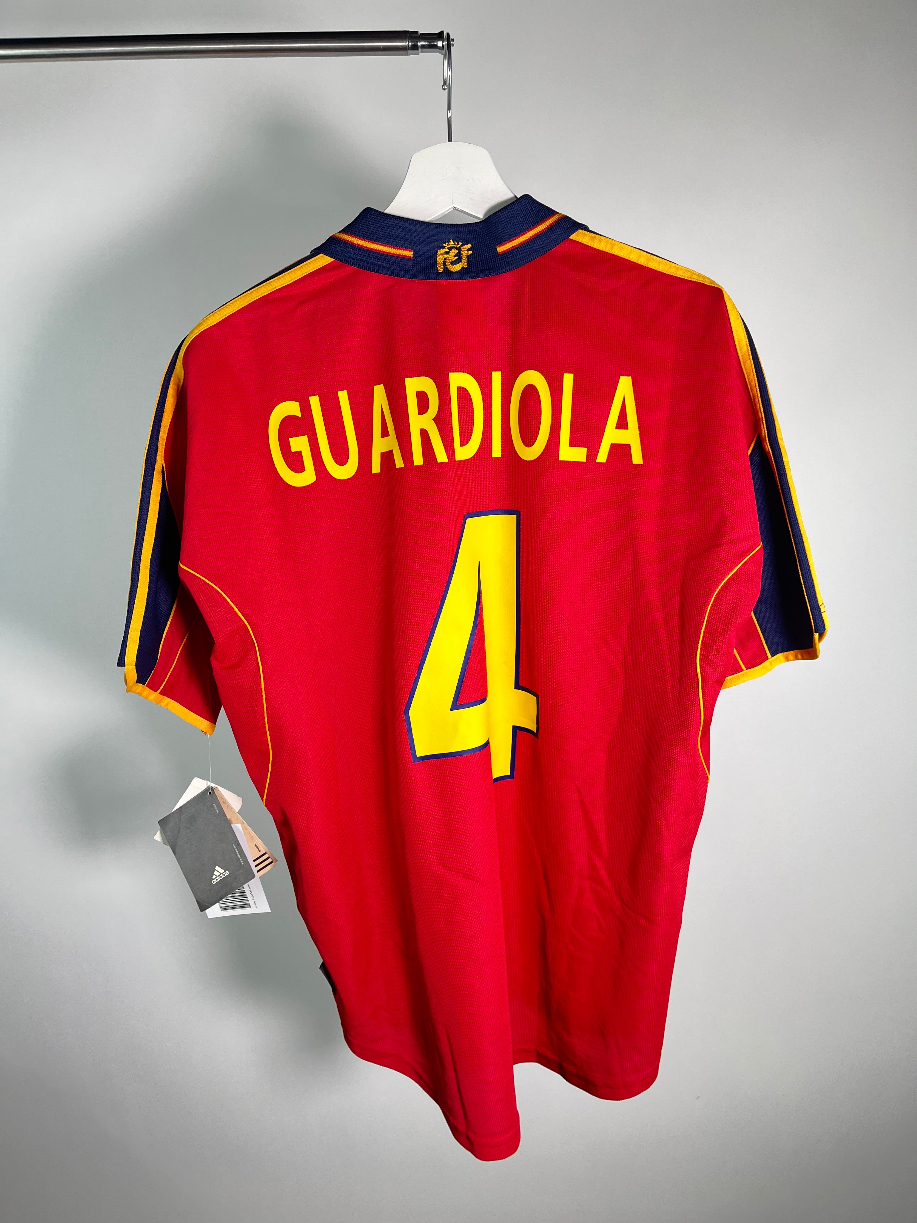 Jersey España Local 2000 2002 Pep Guardiola *C/Etiquetas* (S)