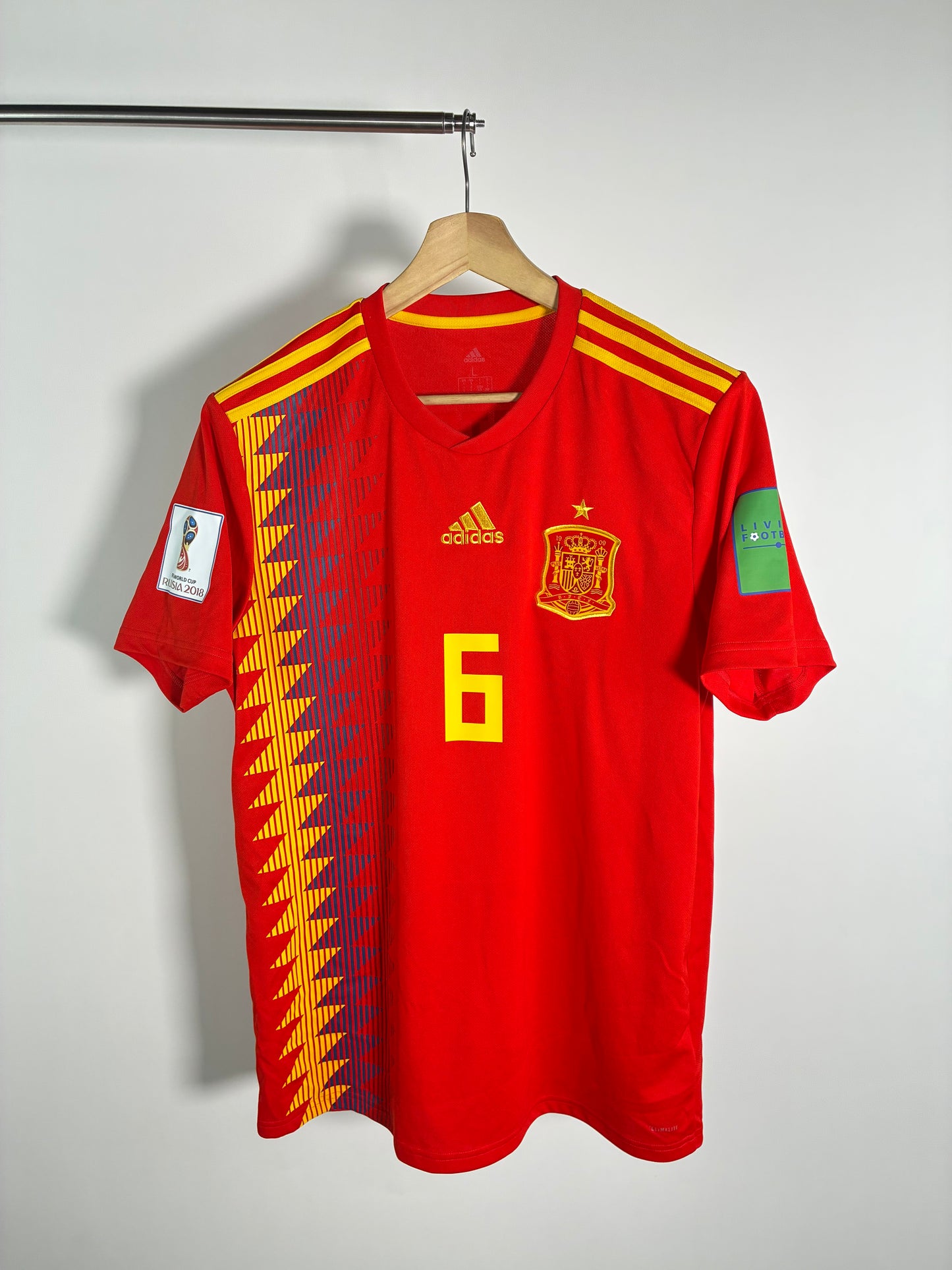 Jersey España Local 2018 2019 *Mundial Rusia* Andrés Iniesta (L)
