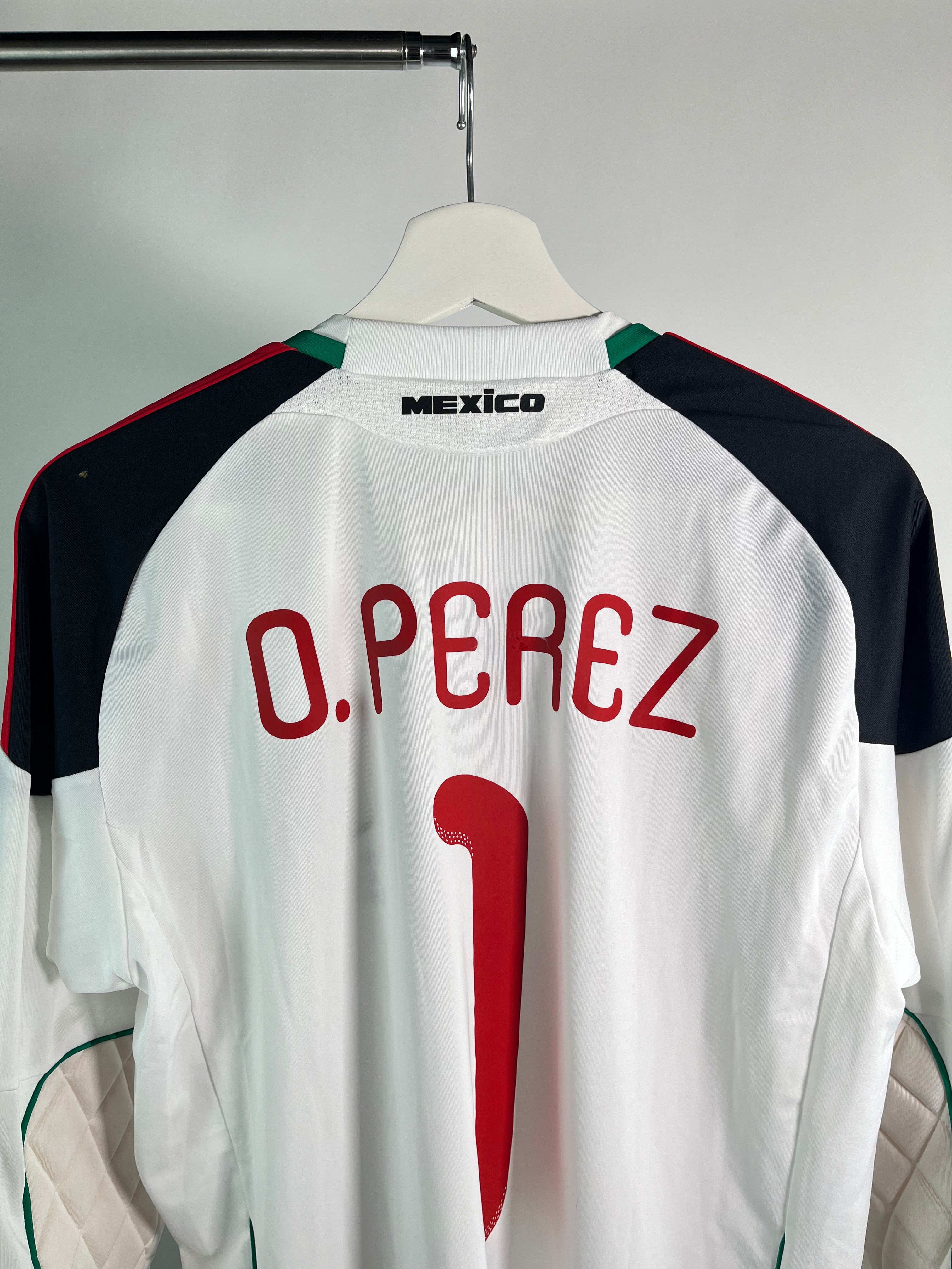 Jersey México Portero 2010 2011 *Match Detail vs Sudáfrica* Oscar Pérez (M)