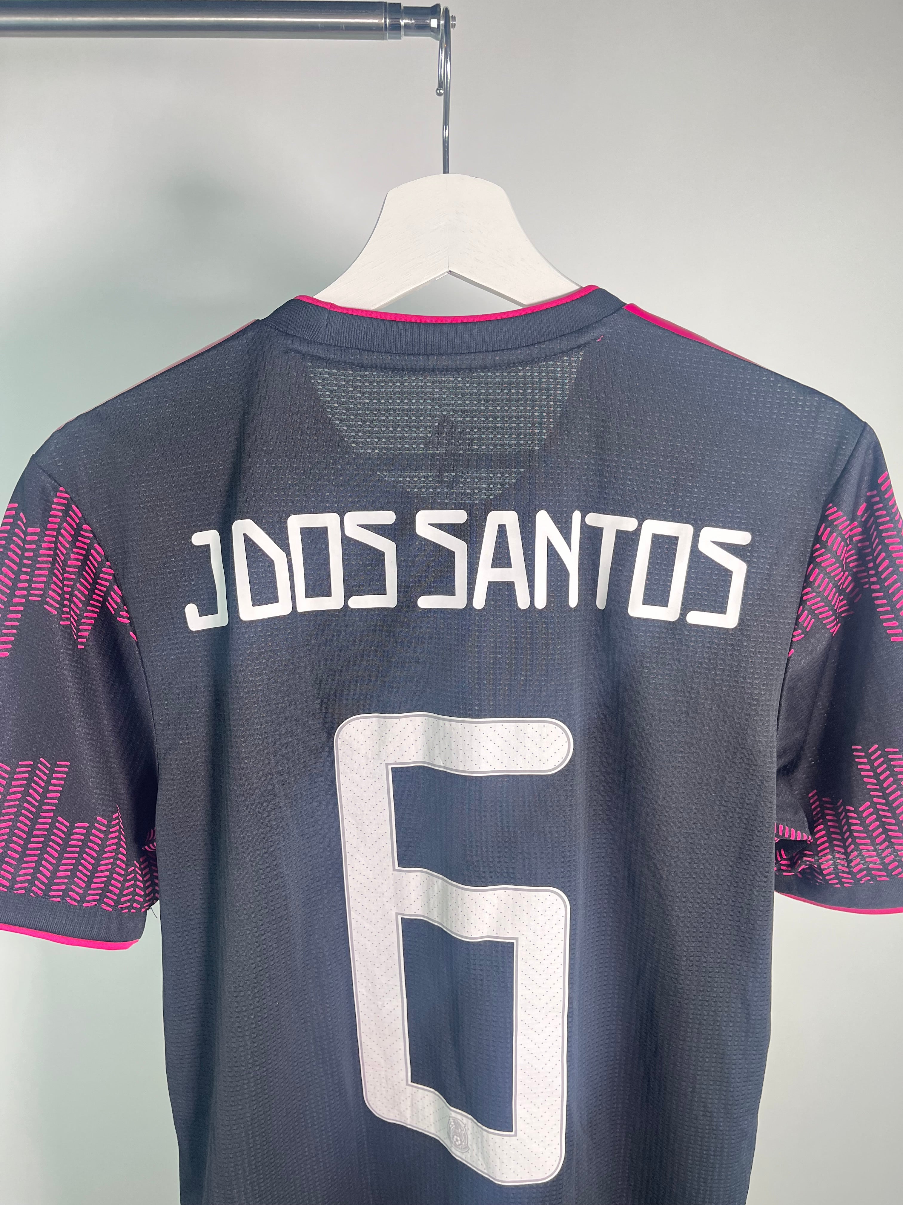 Jersey México Local 2021 2022 Versión Jugador Autografiado por Jonathan Dos Santos (S)