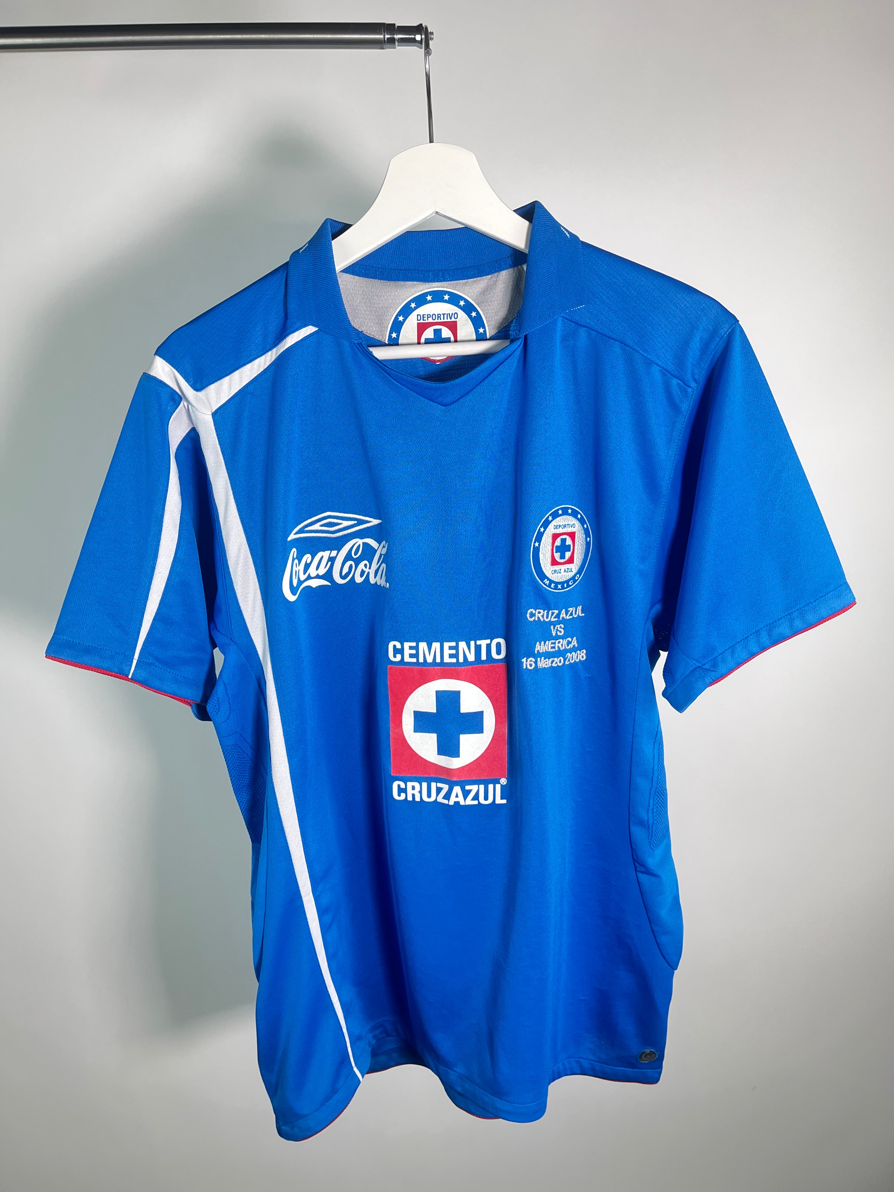 Jersey Cruz Azul Local 2007 2008 Match Detail vs América César Delgado (M)