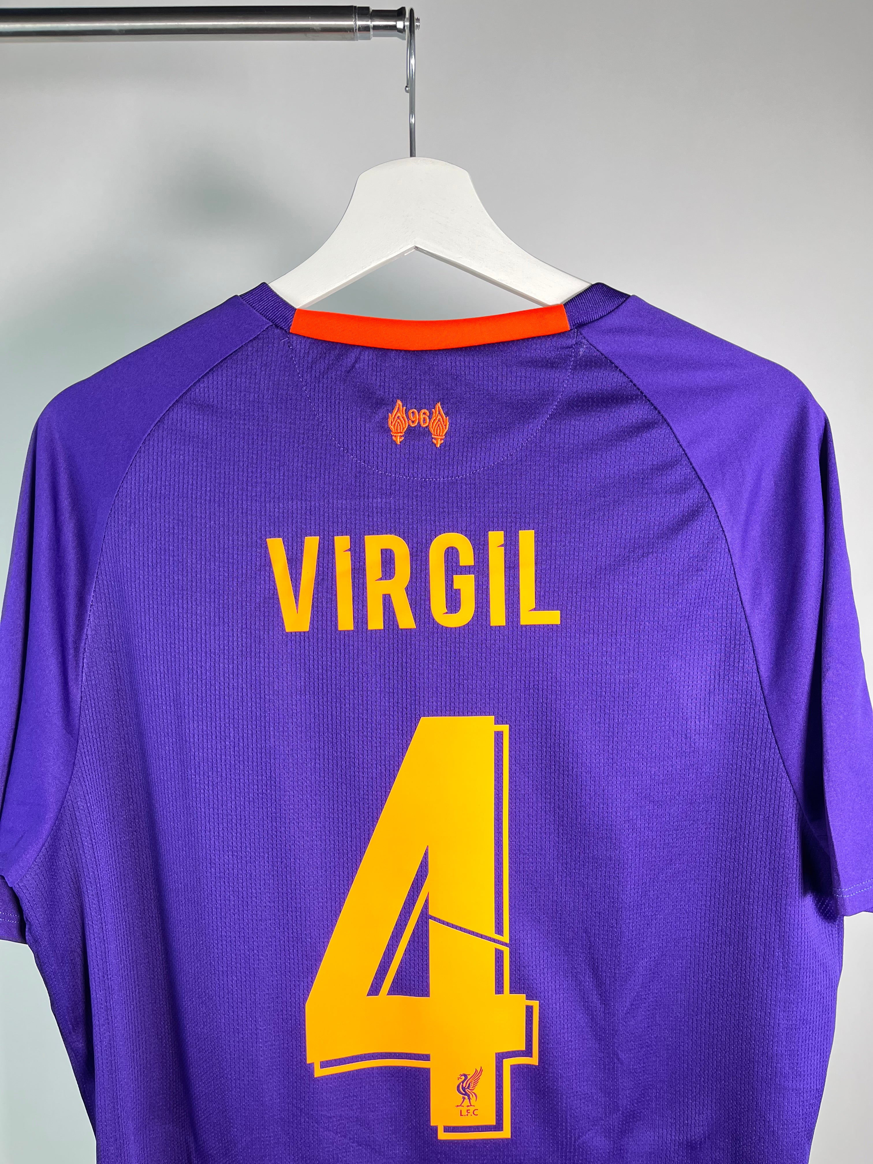 Jersey Liverpool Visita 2018 2019 Virgil Van Dijk (L)