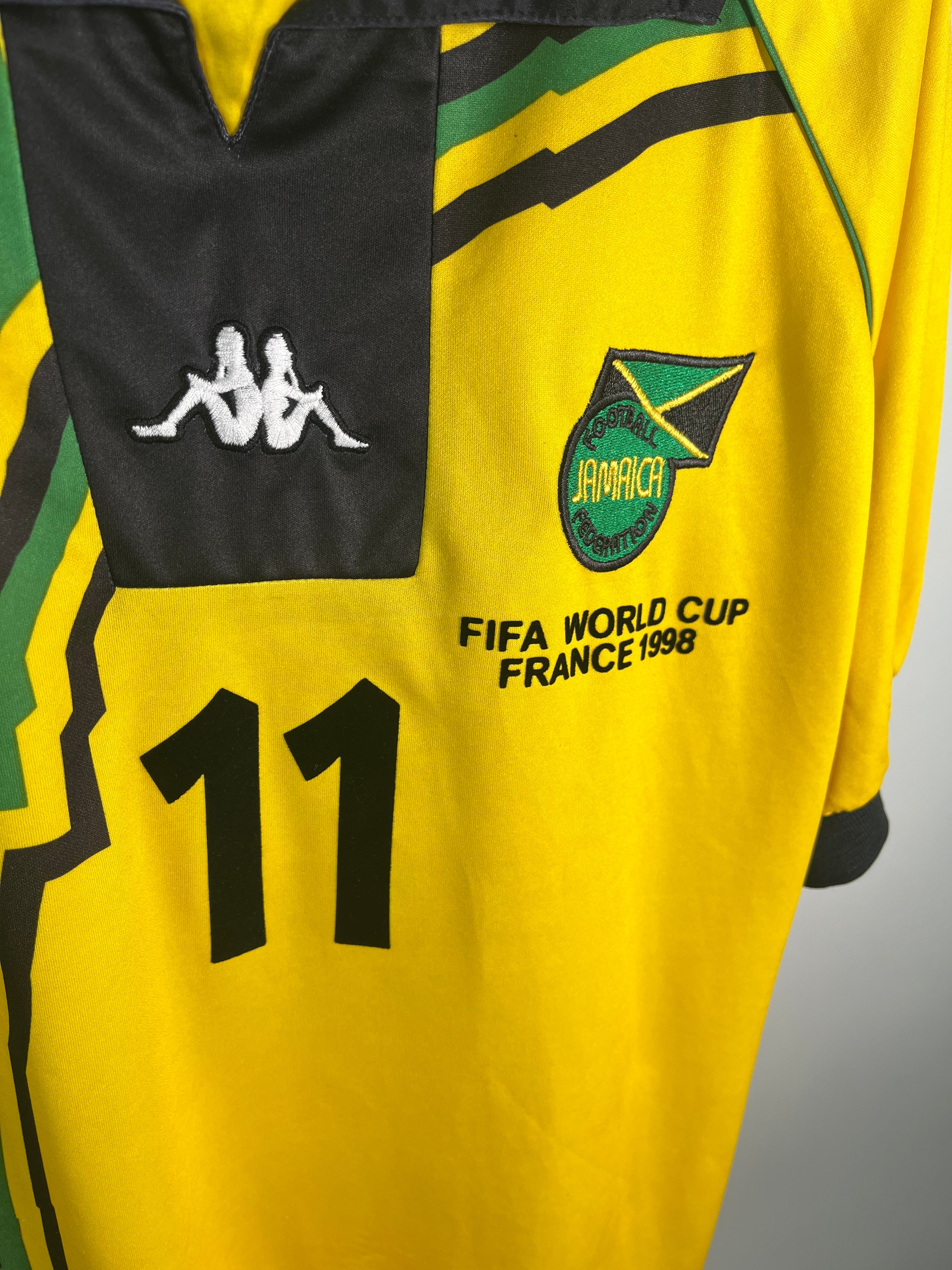 Jersey Jamaica Local 1998 2001 *Mundial Francia* Theodore Whitmore (XL)
