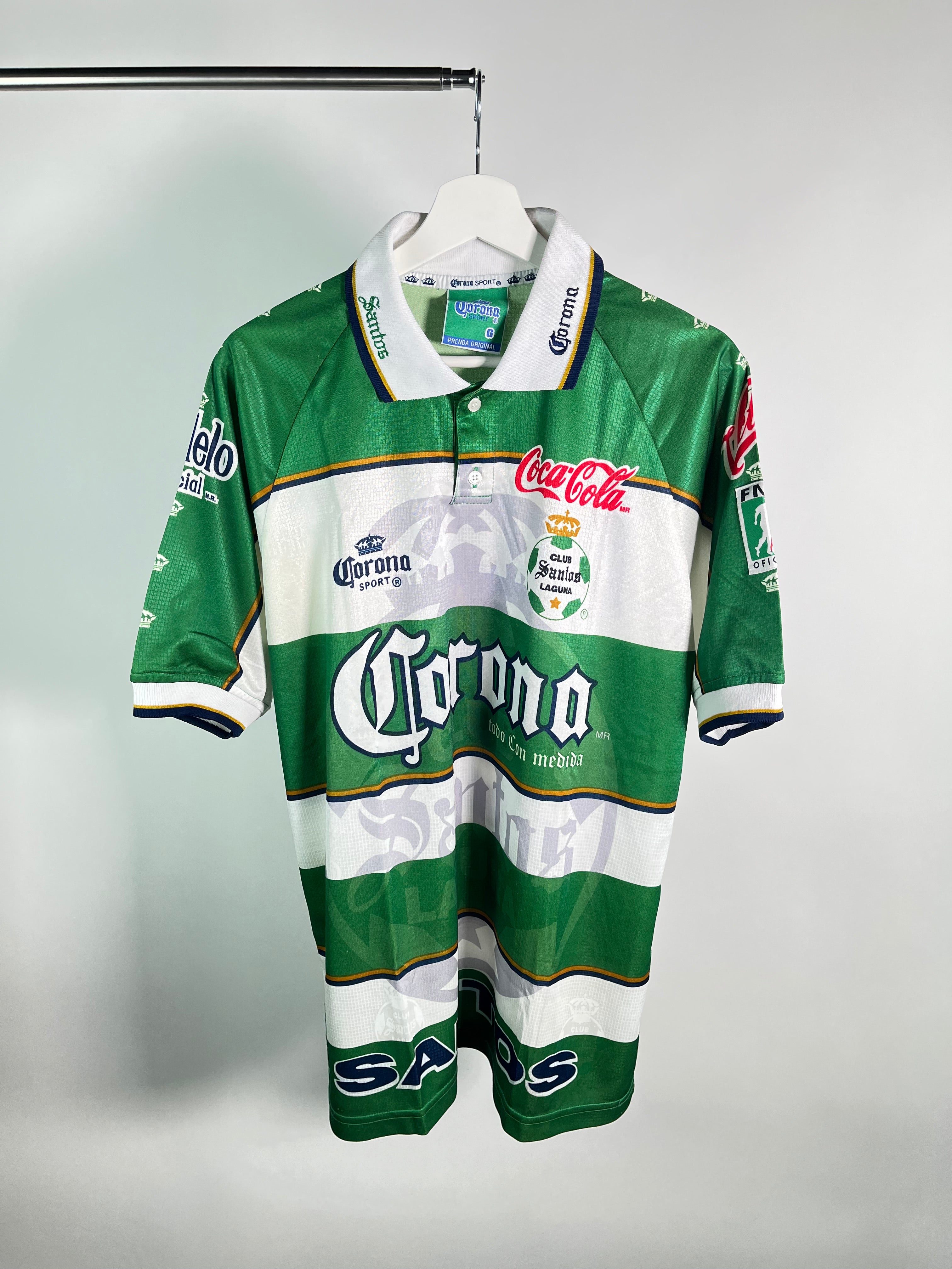 Jersey Santos Laguna Local 1999 2000 Match Worn Miguel Carreón (L)