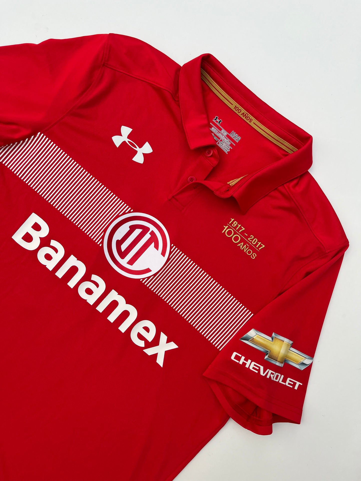 Jersey Toluca Local 2017 2018 Utilería Centenario Antonio Naelson "Sinha" (L)