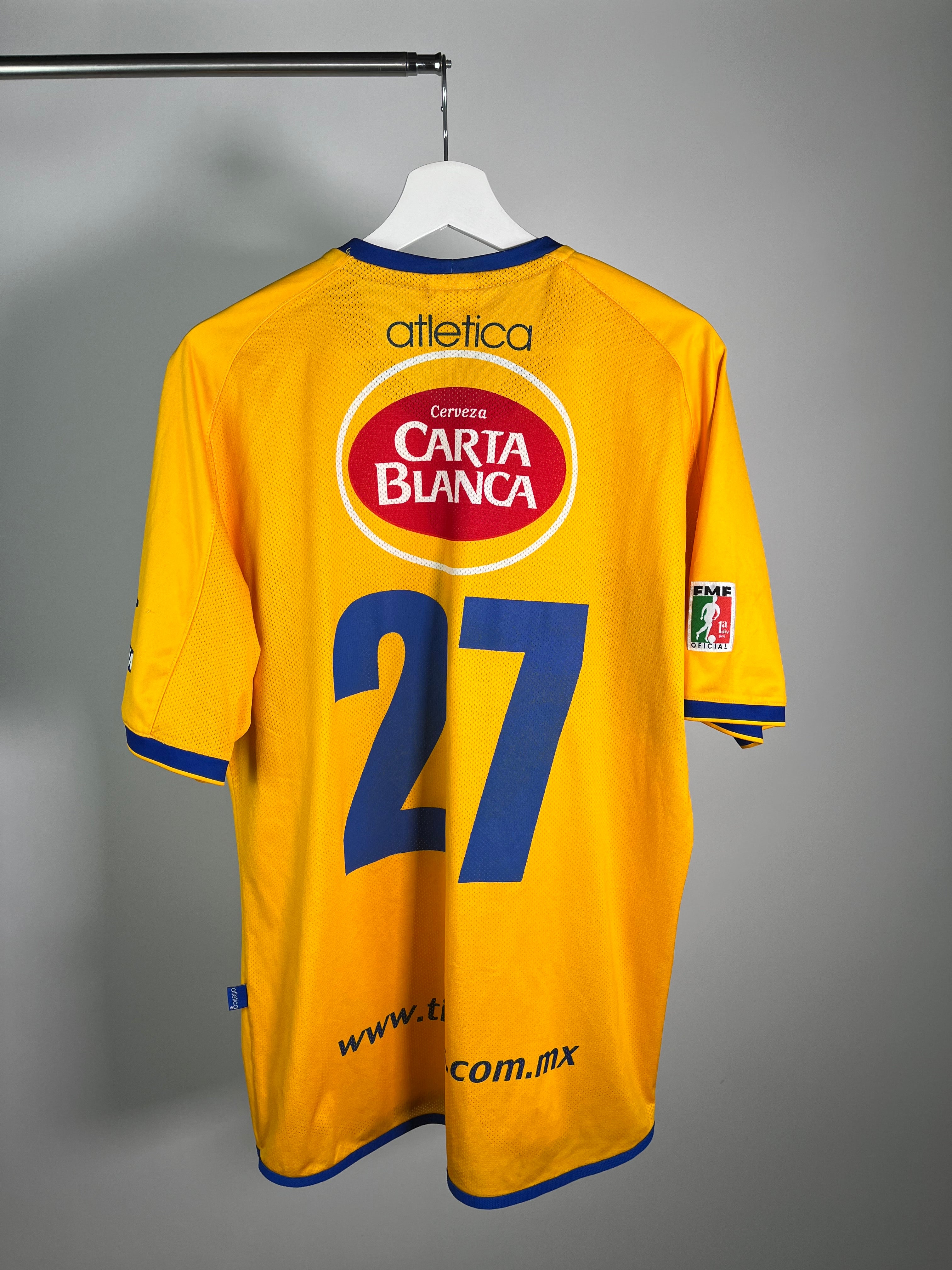 Jersey Tigres Local 2002 2003 Match Worn Carlos Ochoa (L)