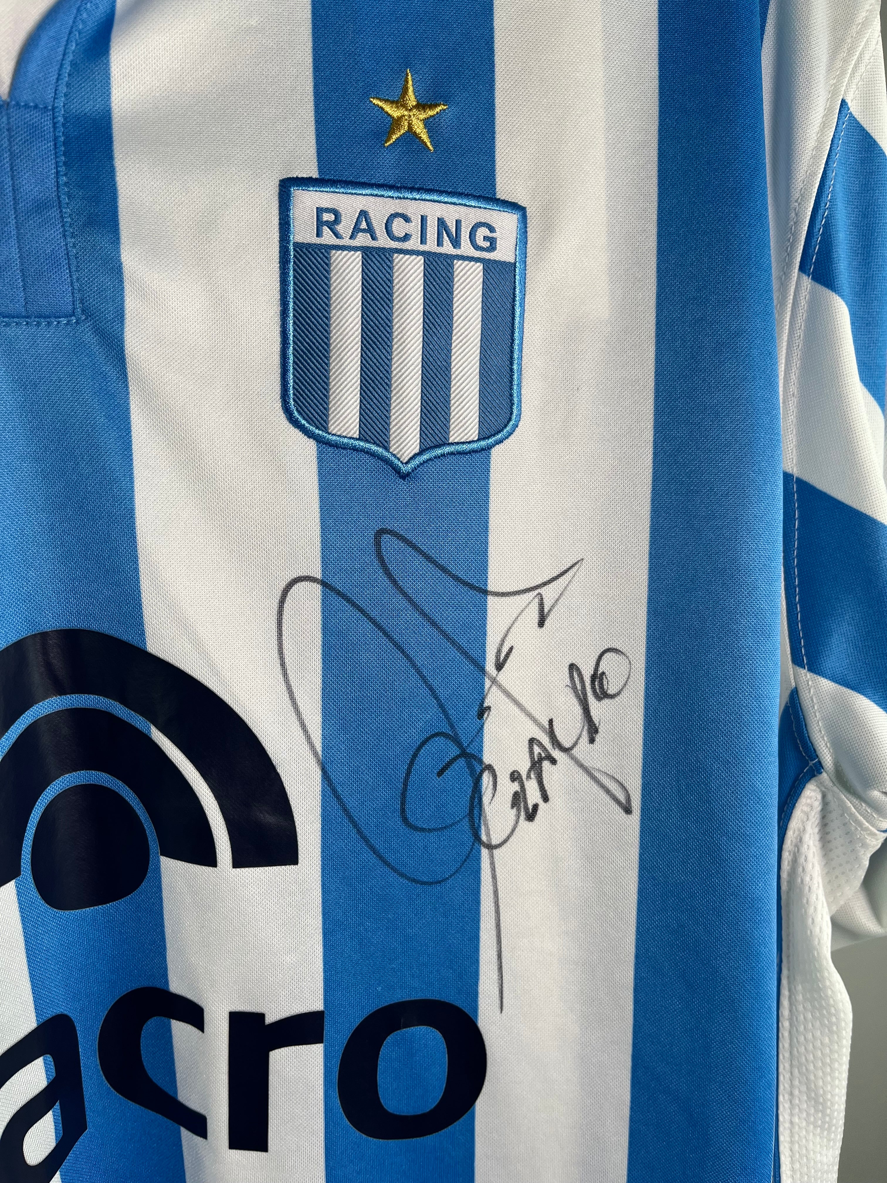 Jersey Racing Club Local 2007 2008 Autografiado Por Claudio Piojo López (L)