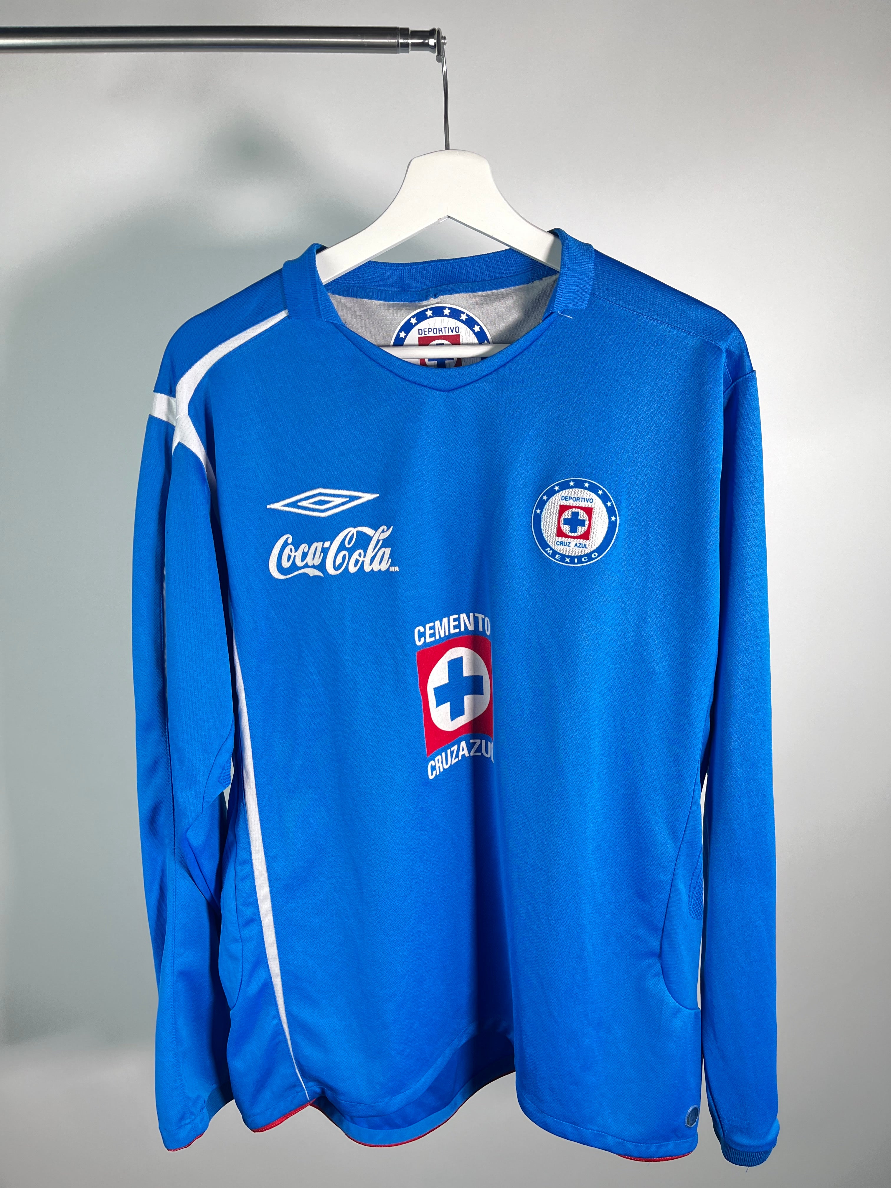 Jersey Cruz Azul Local 2006 2008 Manga Larga Cesar Delgado (L)