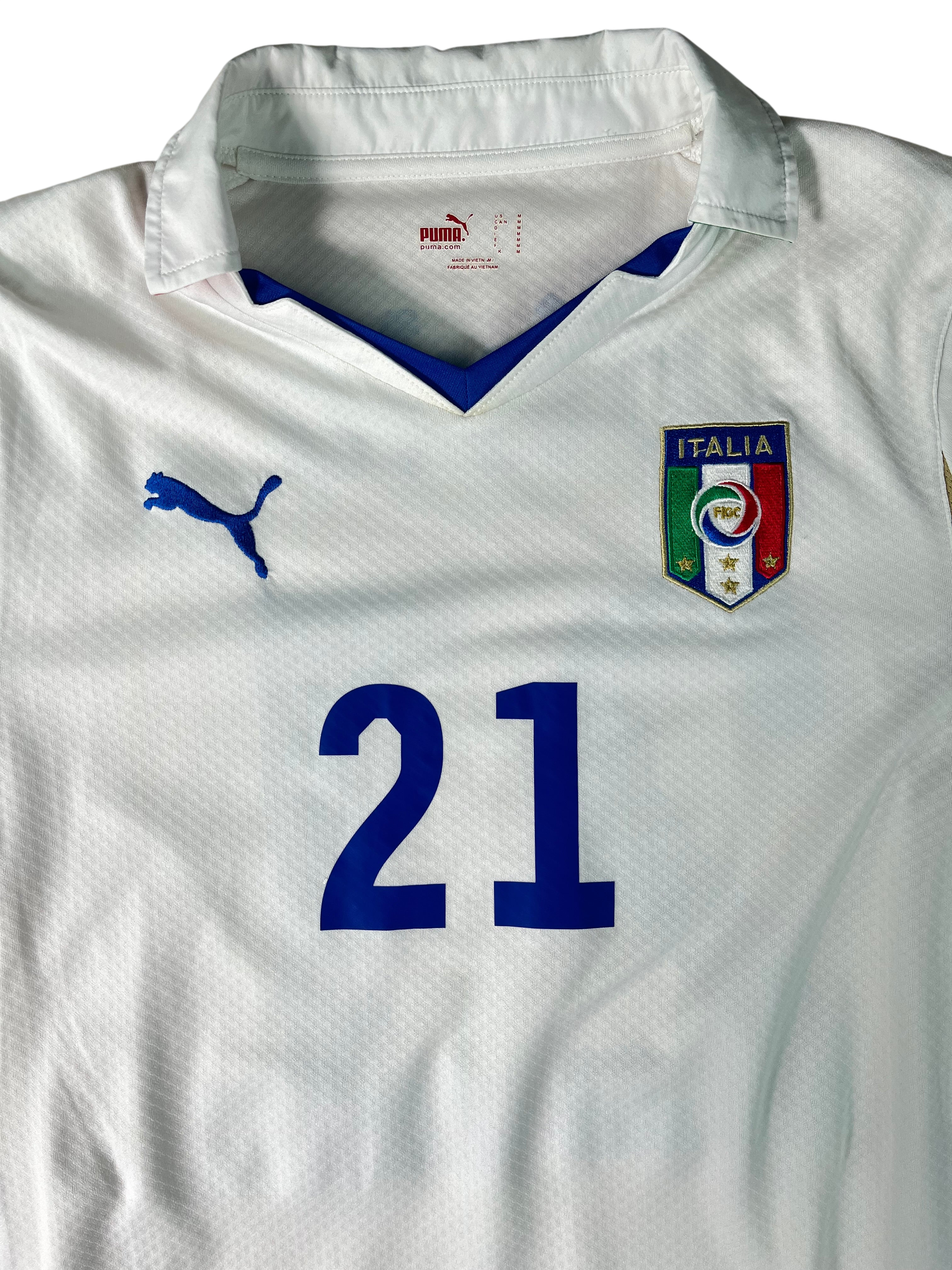 Jersey Italia Visita 2010 2012 Manga Larga Andrea Pirlo (M)