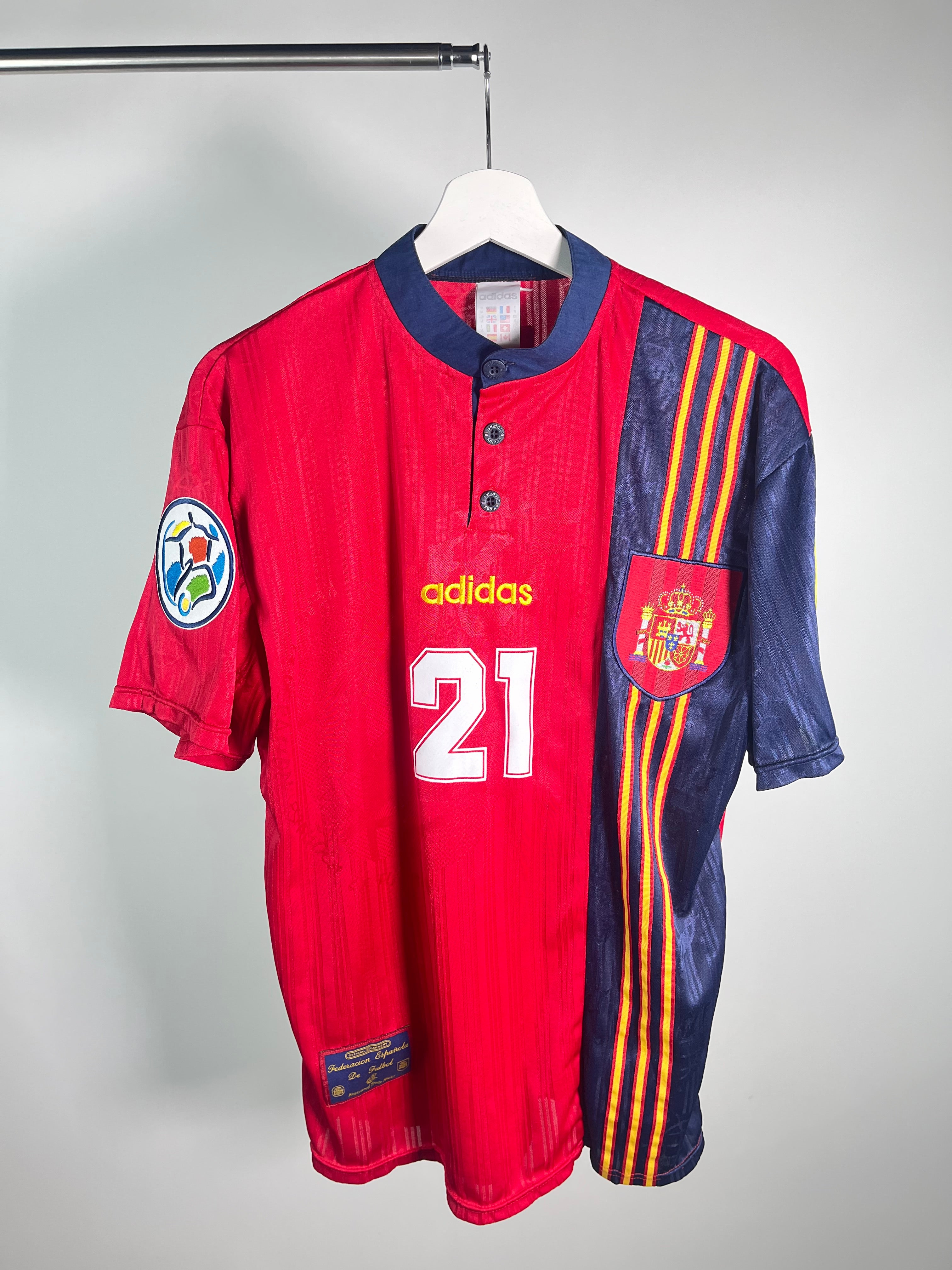 Jersey España Local 1996 1998 *Eurocopa* Luis Enrique (M)
