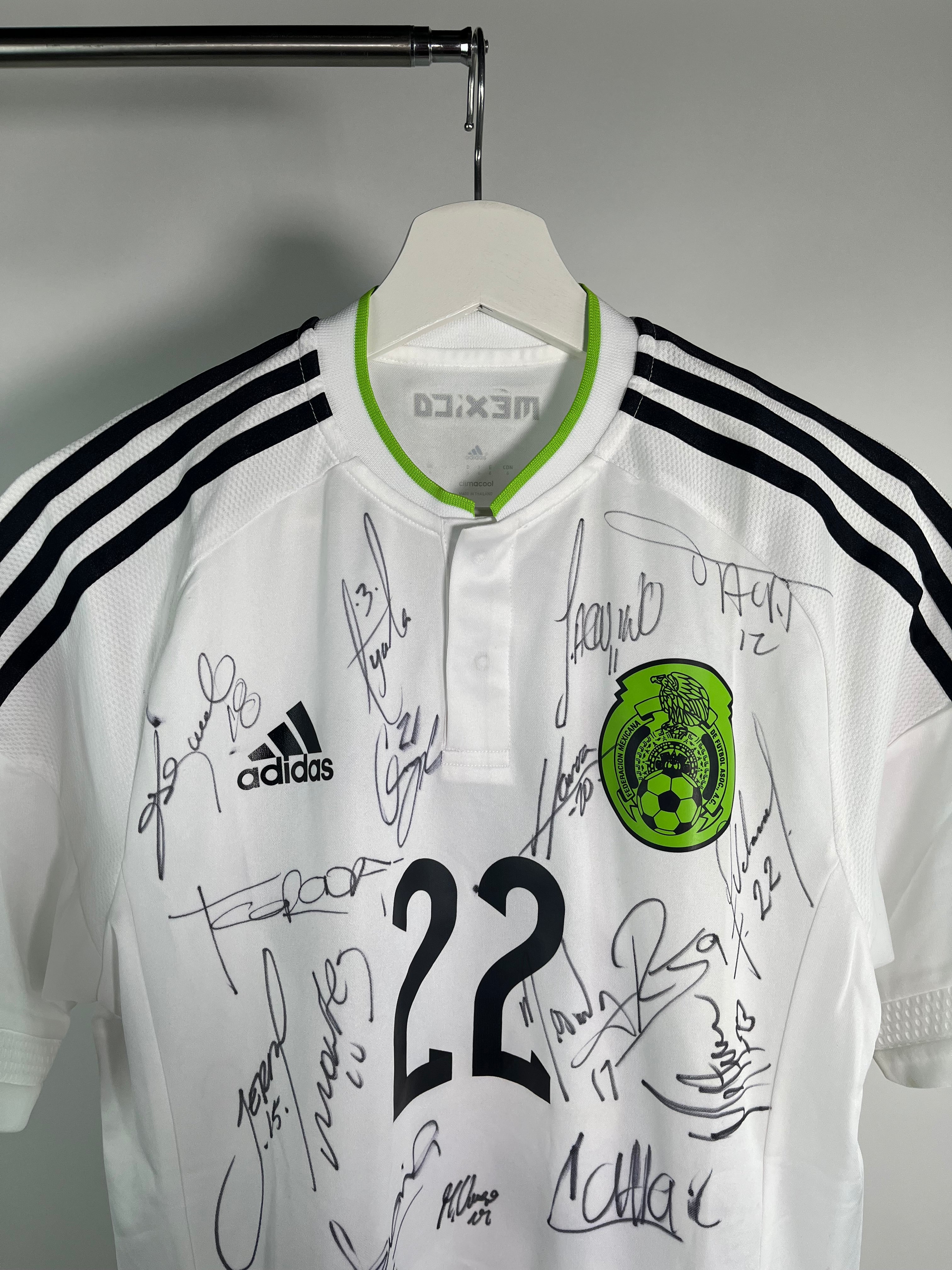 Jersey México Visita 2015 2017 Match Worn Efraín Chispa Velarde Autografiado Plantilla M)