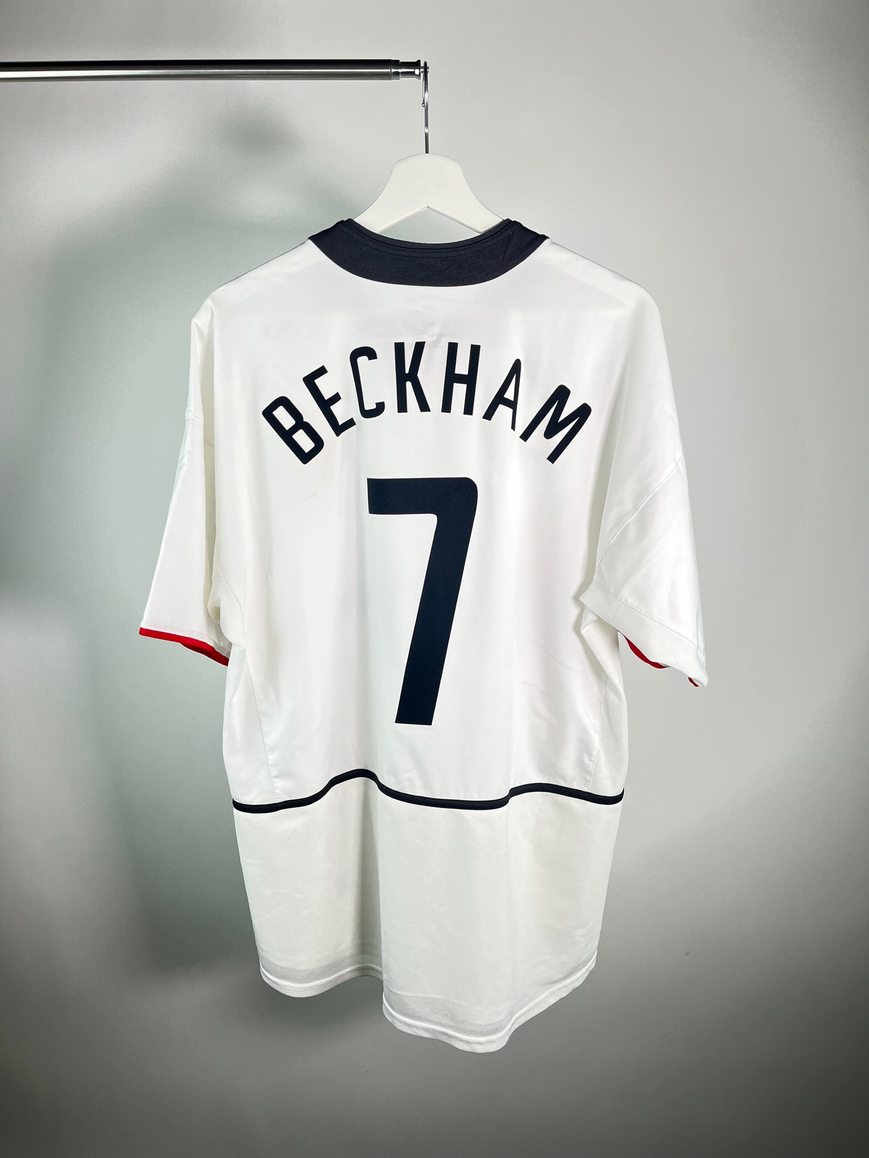 Jersey Manchester United Visita 2002 2003 David Beckham (L)