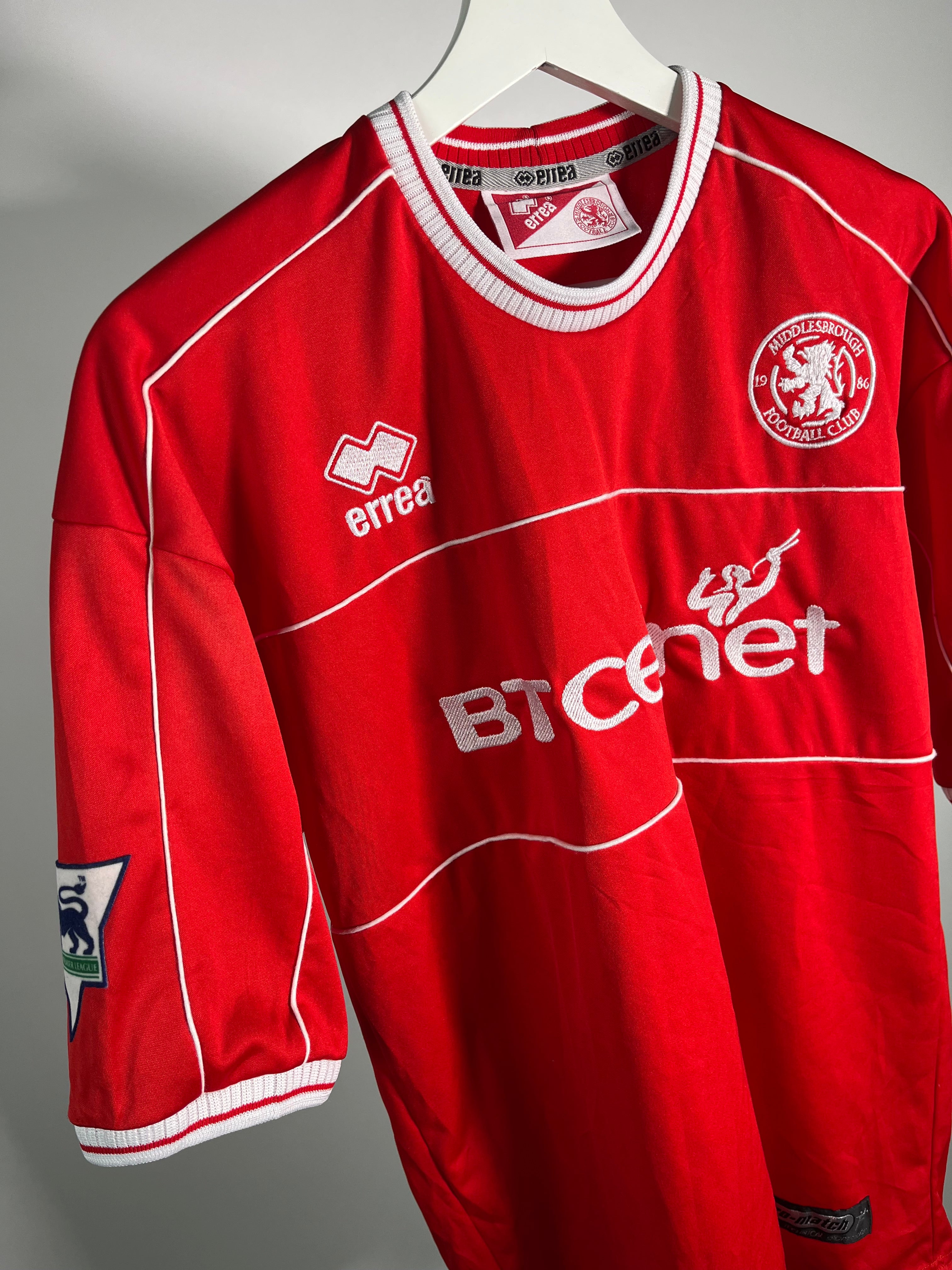Jersey Middlesbrough Local 2001 2002 Benito Carbone (S)