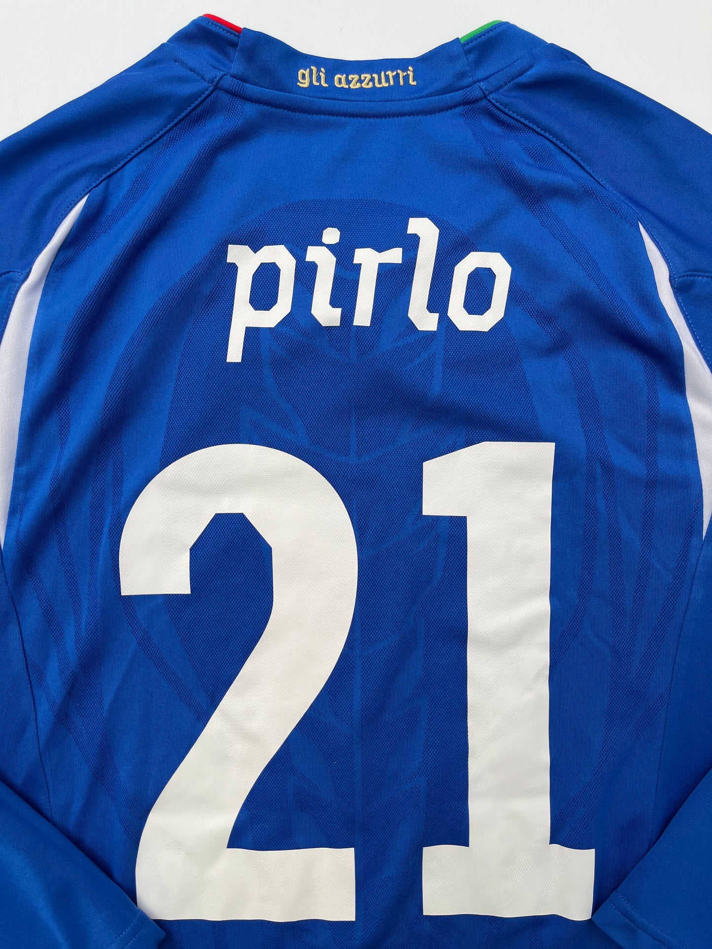 Jersey Italia Local 2010 2011 Manga Larga Andrea Pirlo (M)