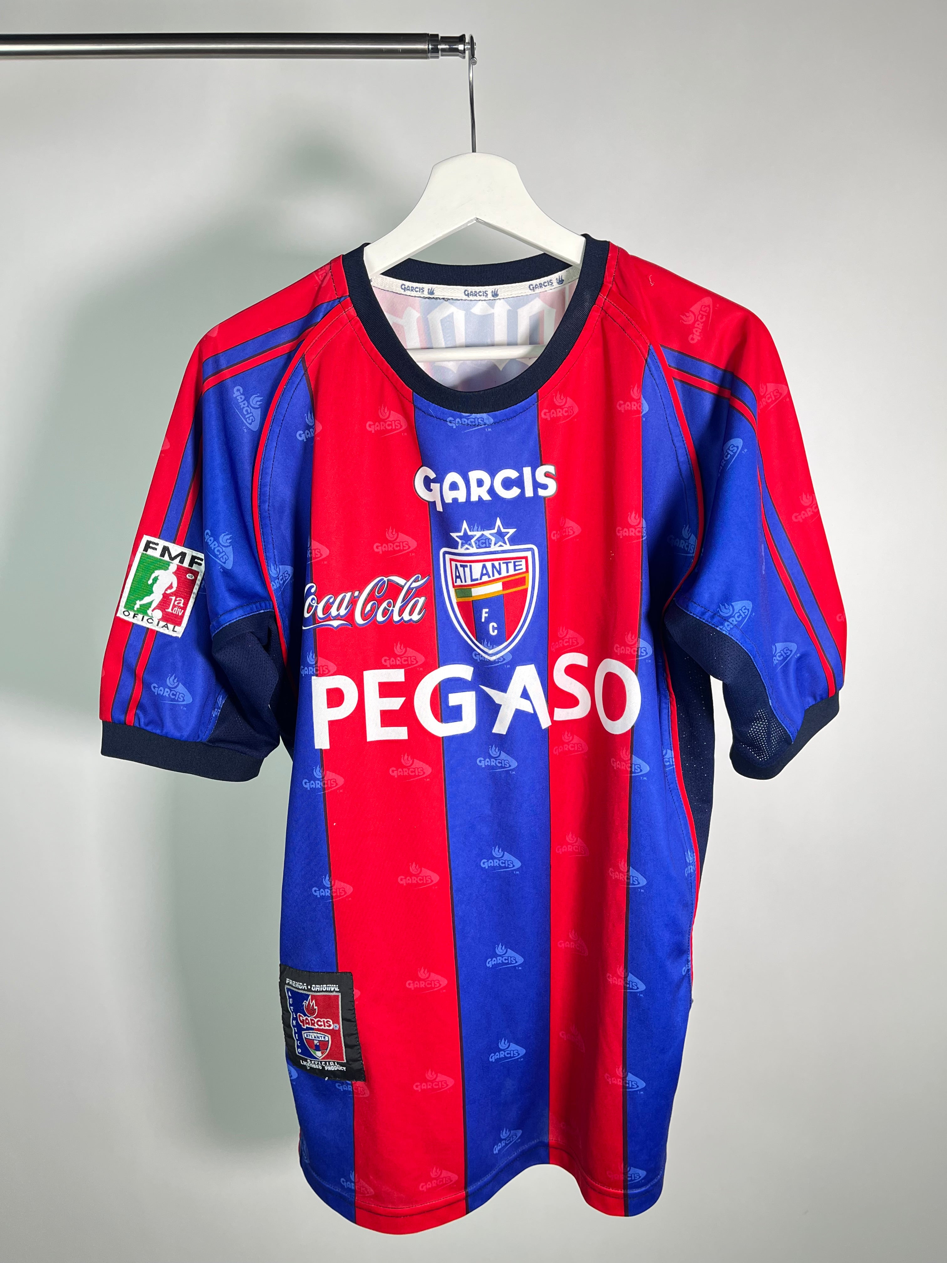 Jersey Atlante Local 2002 2003 Utilería Sebastián "Chamagol" González (M)
