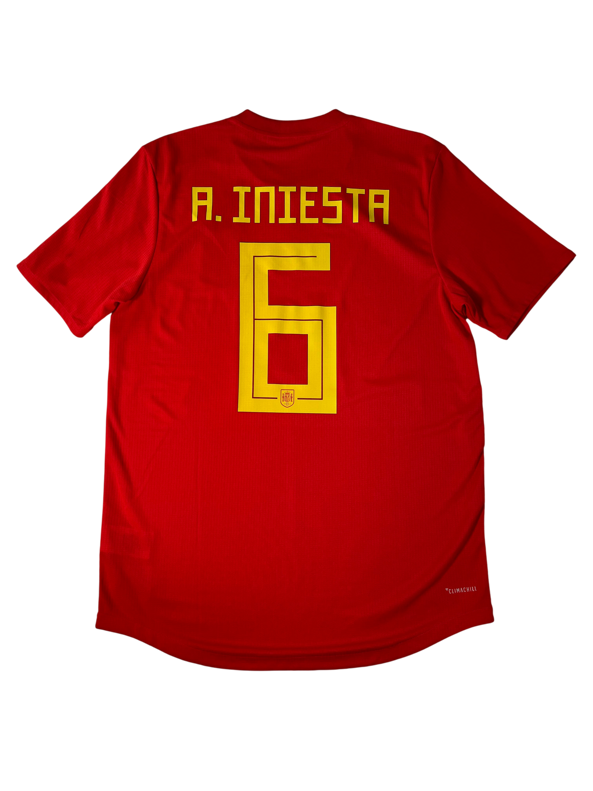 Jersey España Local 2018 2020 Versión Jugador Andrés Iniesta (L)
