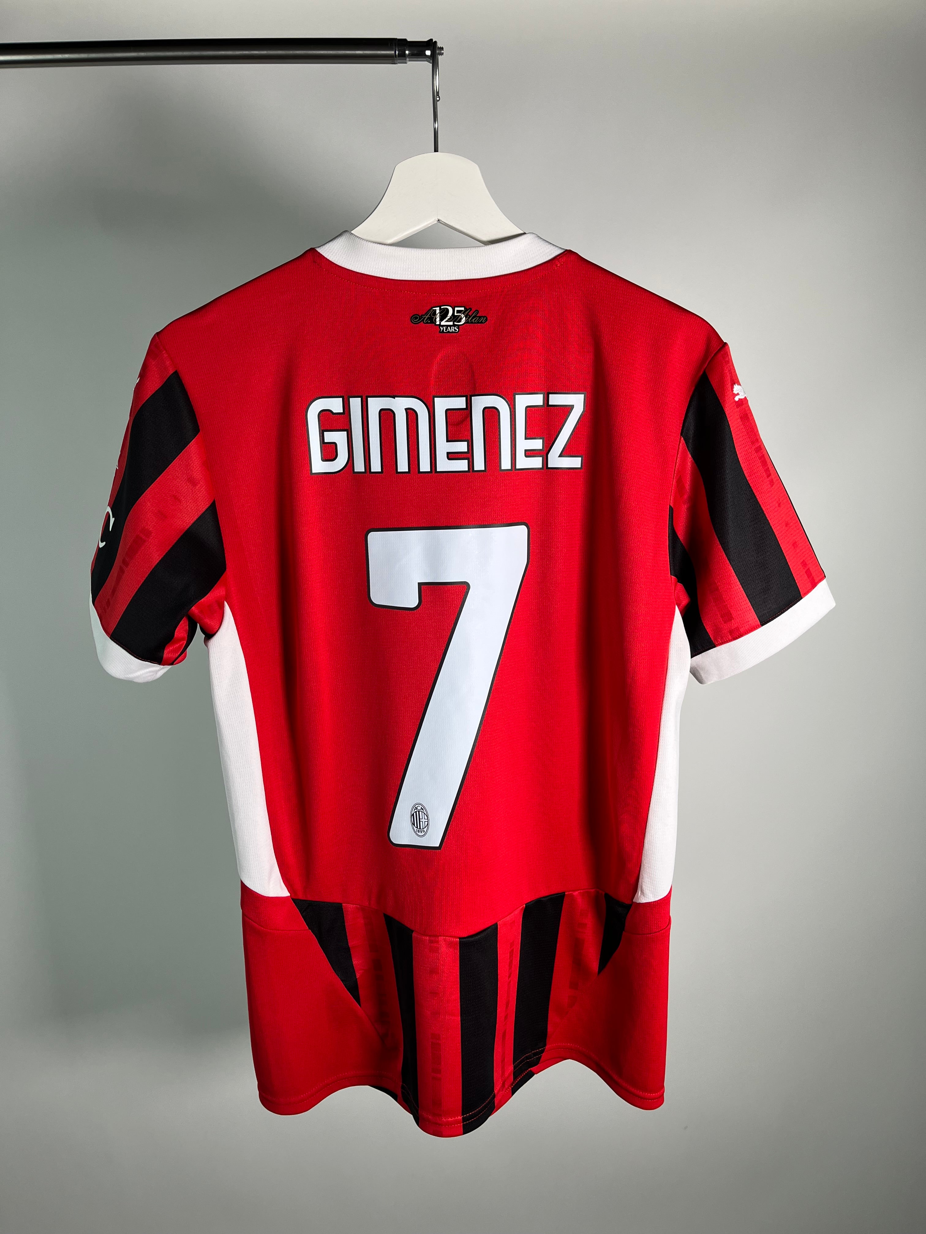 Jersey AC Milán Local 2024 2025 Santiago Giménez (S)
