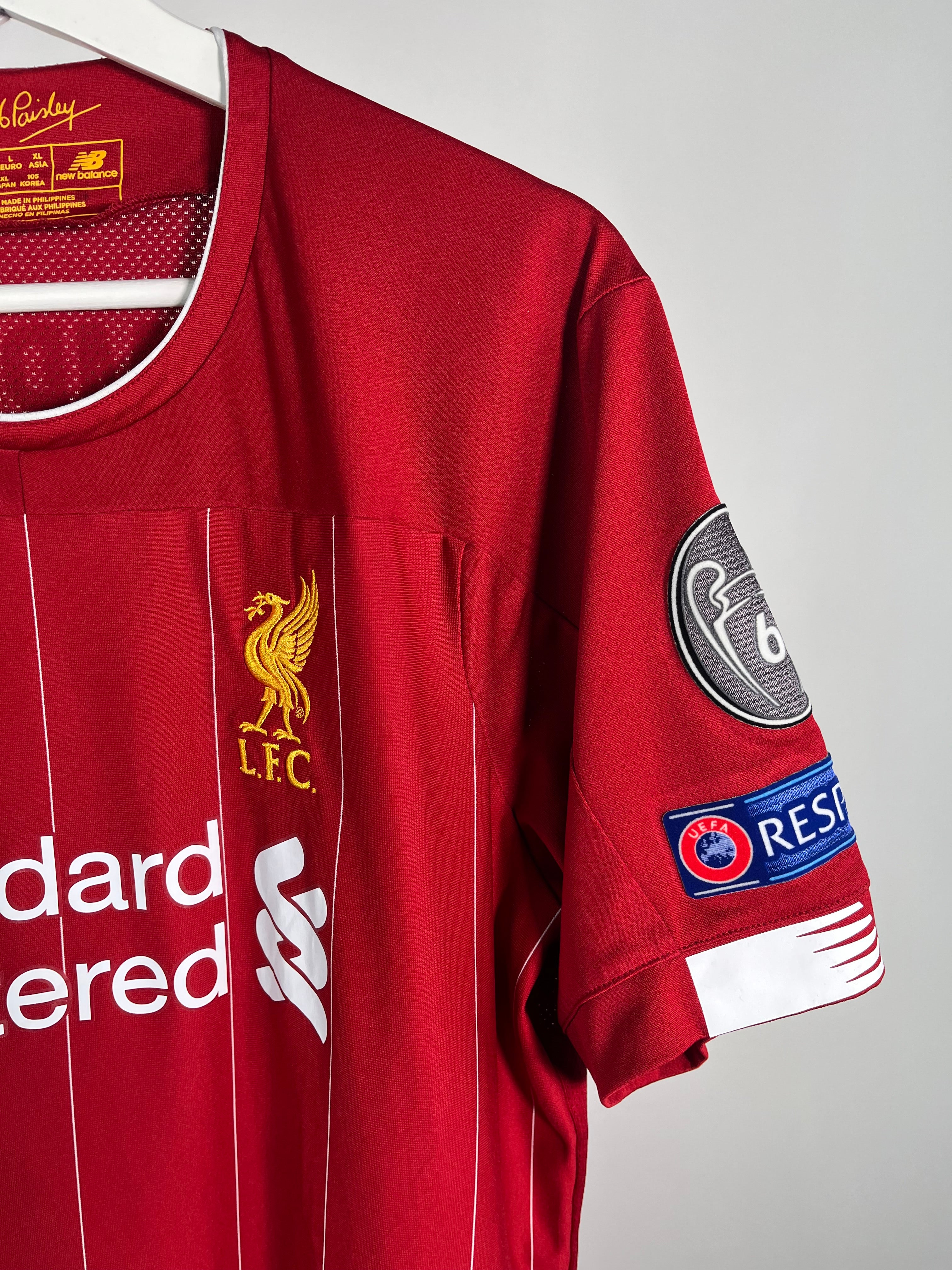 Jersey Liverpool Local 2019 2020 "Champions Of Europe 6" (L)
