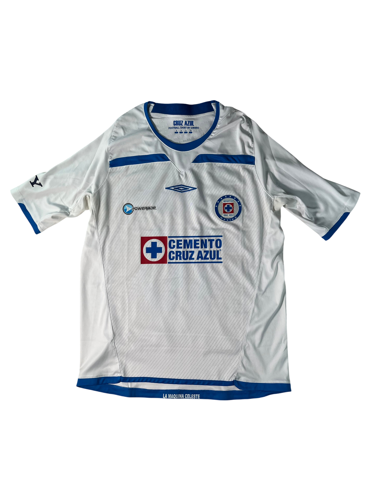 Jersey Cruz Azul Visita 2009 2010 Autografiada Christian "Chaco" Giménez (S)