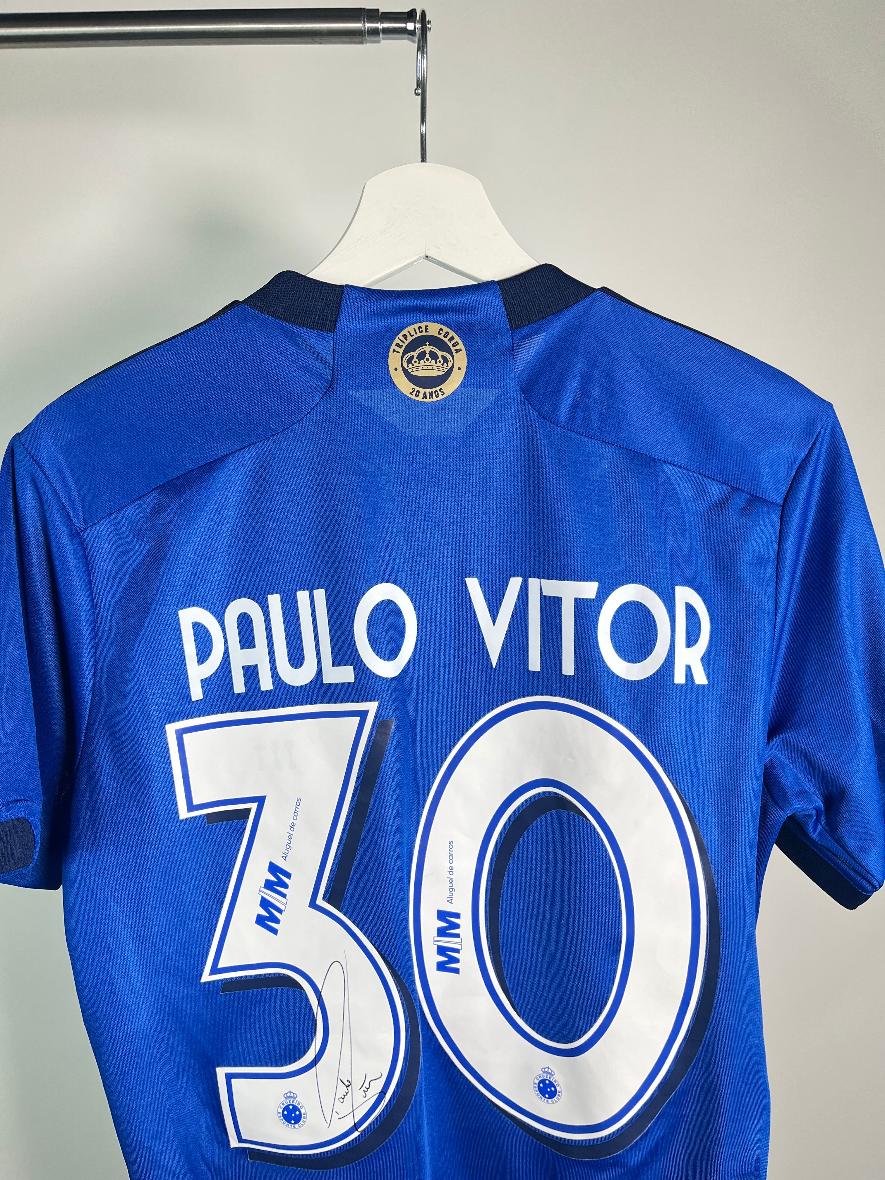 Jersey Cruzeiro Local 2023 2024 Match Worn Autografiado Paulo Victor *Incluye Certificado* (S)