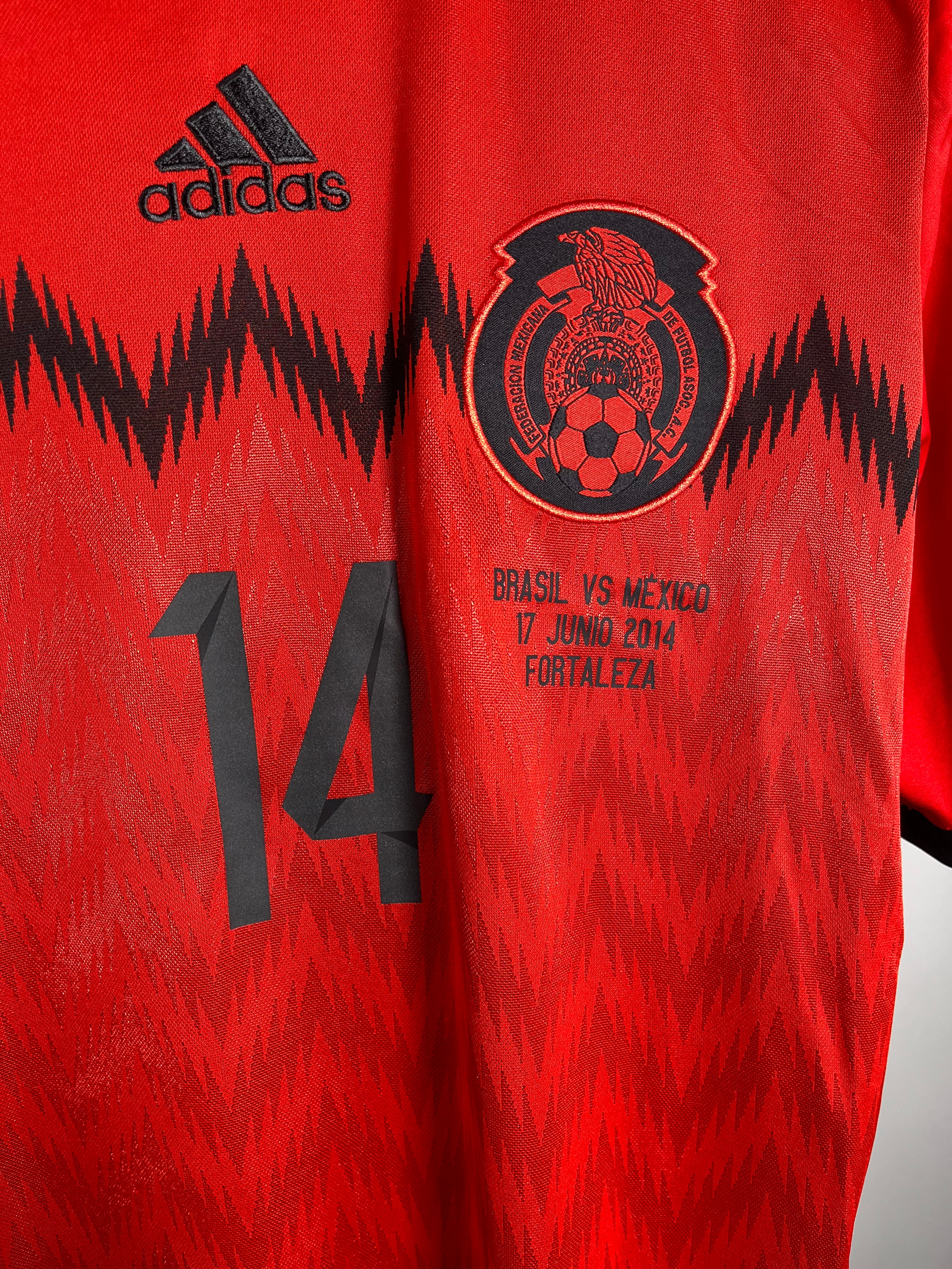 Jersey México Visita 2014 2015 *Match Detail vs Brasil* Javier Hernandez (M)