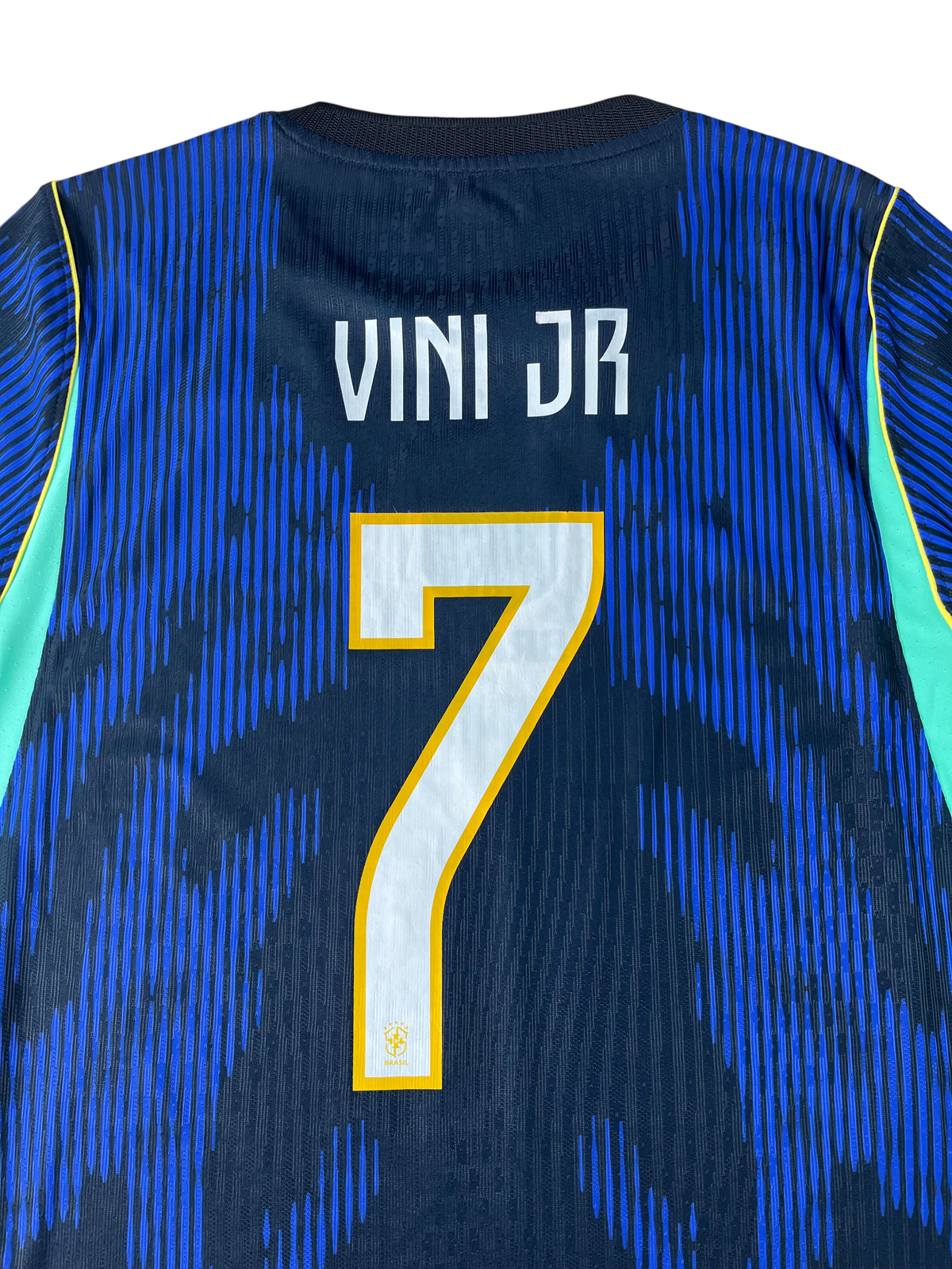 Jersey Brasil Visita 2026 2027 Versión Jugador *Match Detail vs Haití* Vinicius Júnior (M)