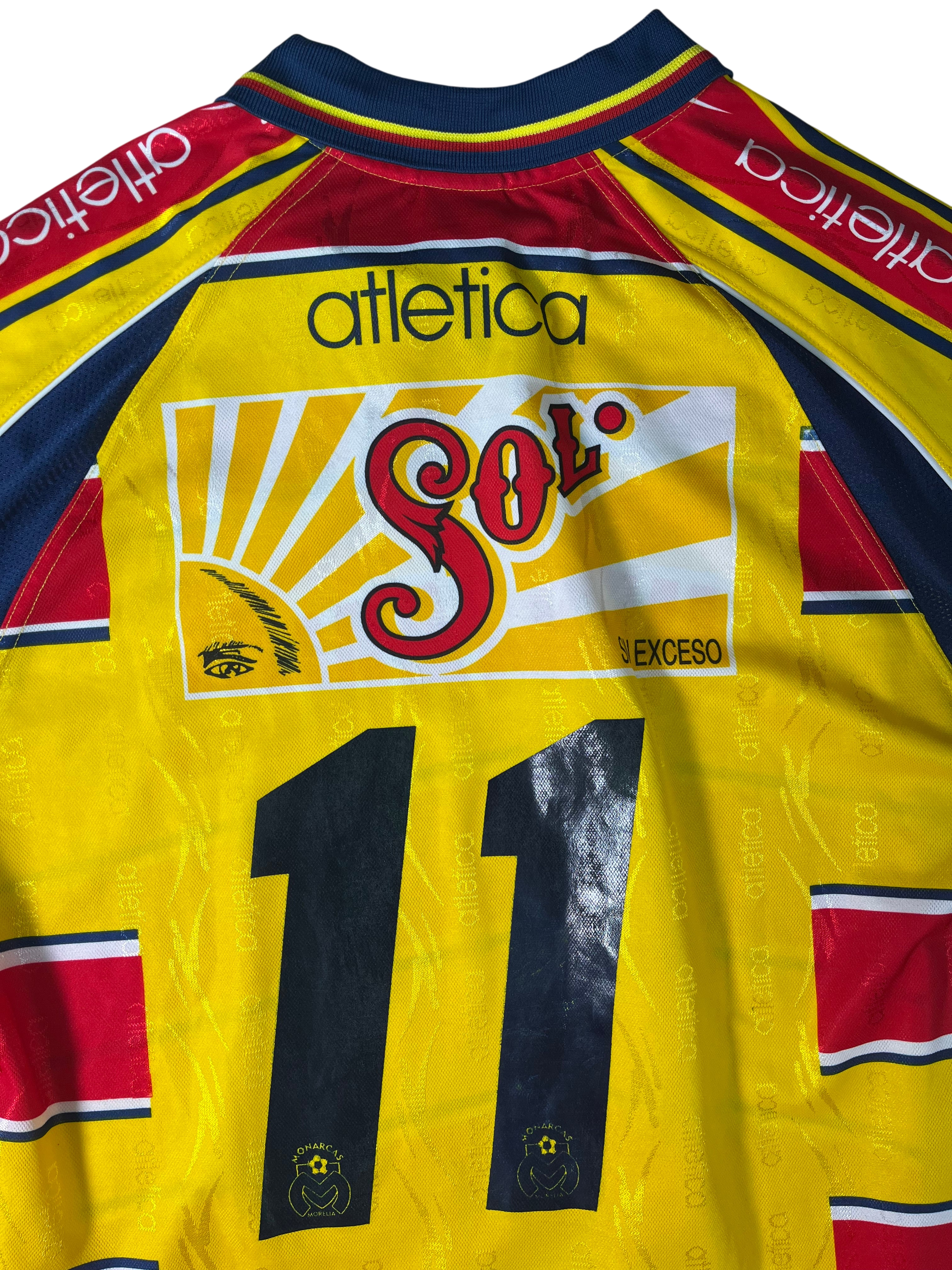 Jersey Monarcas Morelia Local 1999 2000 Utilería Pablo Marcelo Bezombe (L)