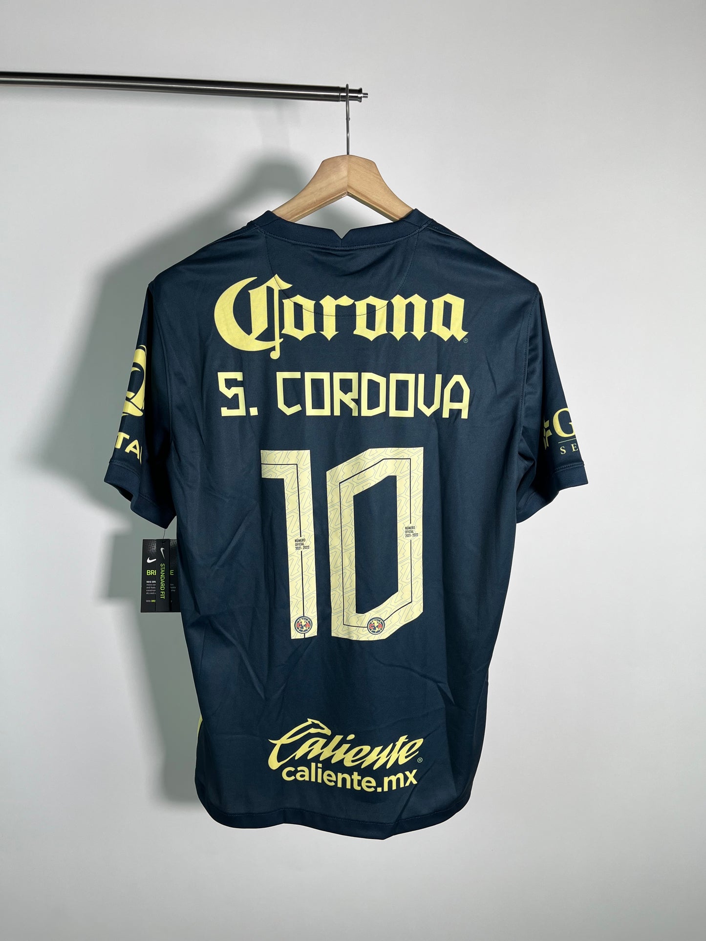 Jersey Club America Visita 2021 2022 Sebastián Córdova *C/Etiquetas* (L)