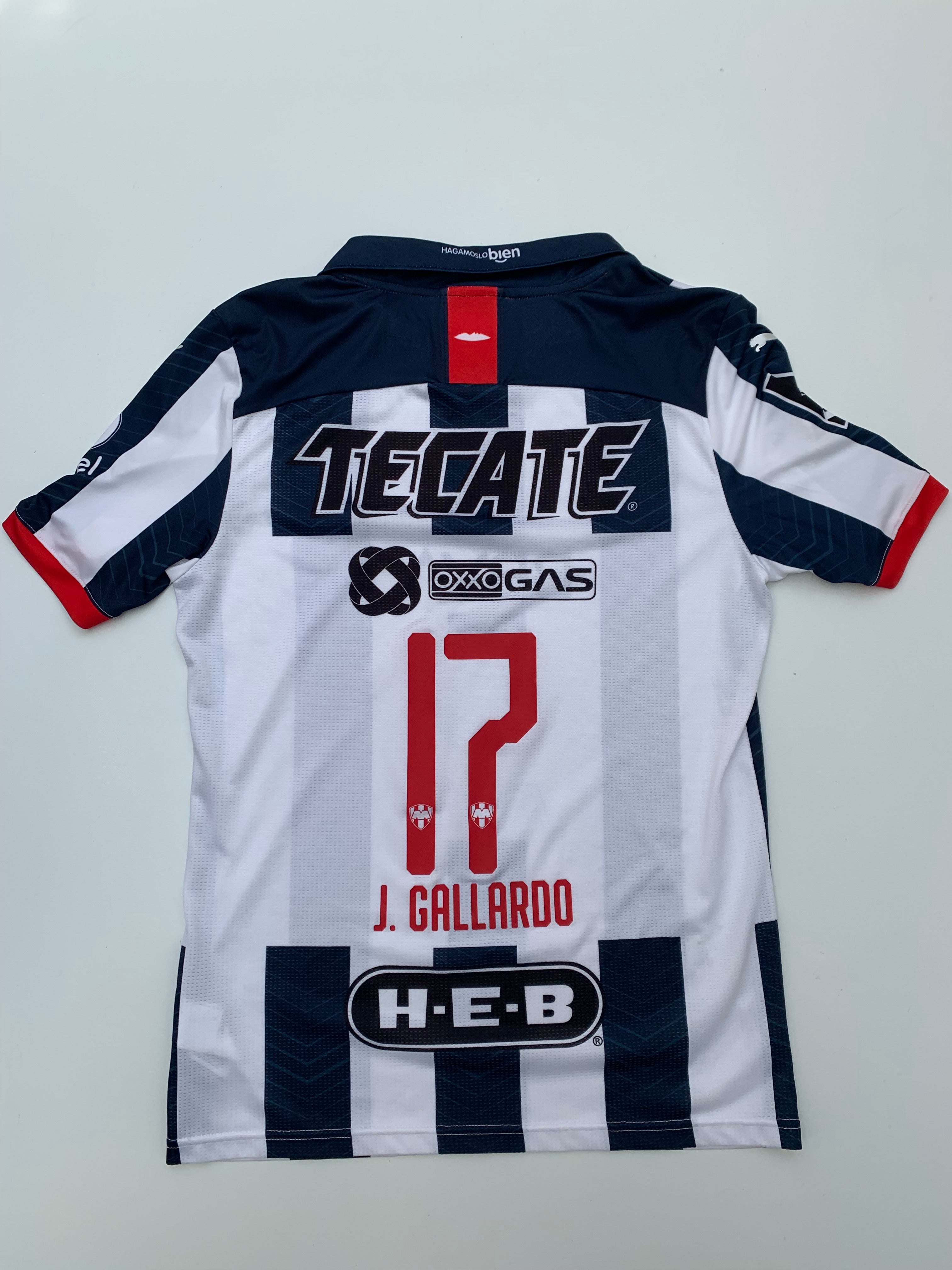 Jersey Rayados Monterrey Local 2019 2020 Match Worn Jesús Gallardo (L)