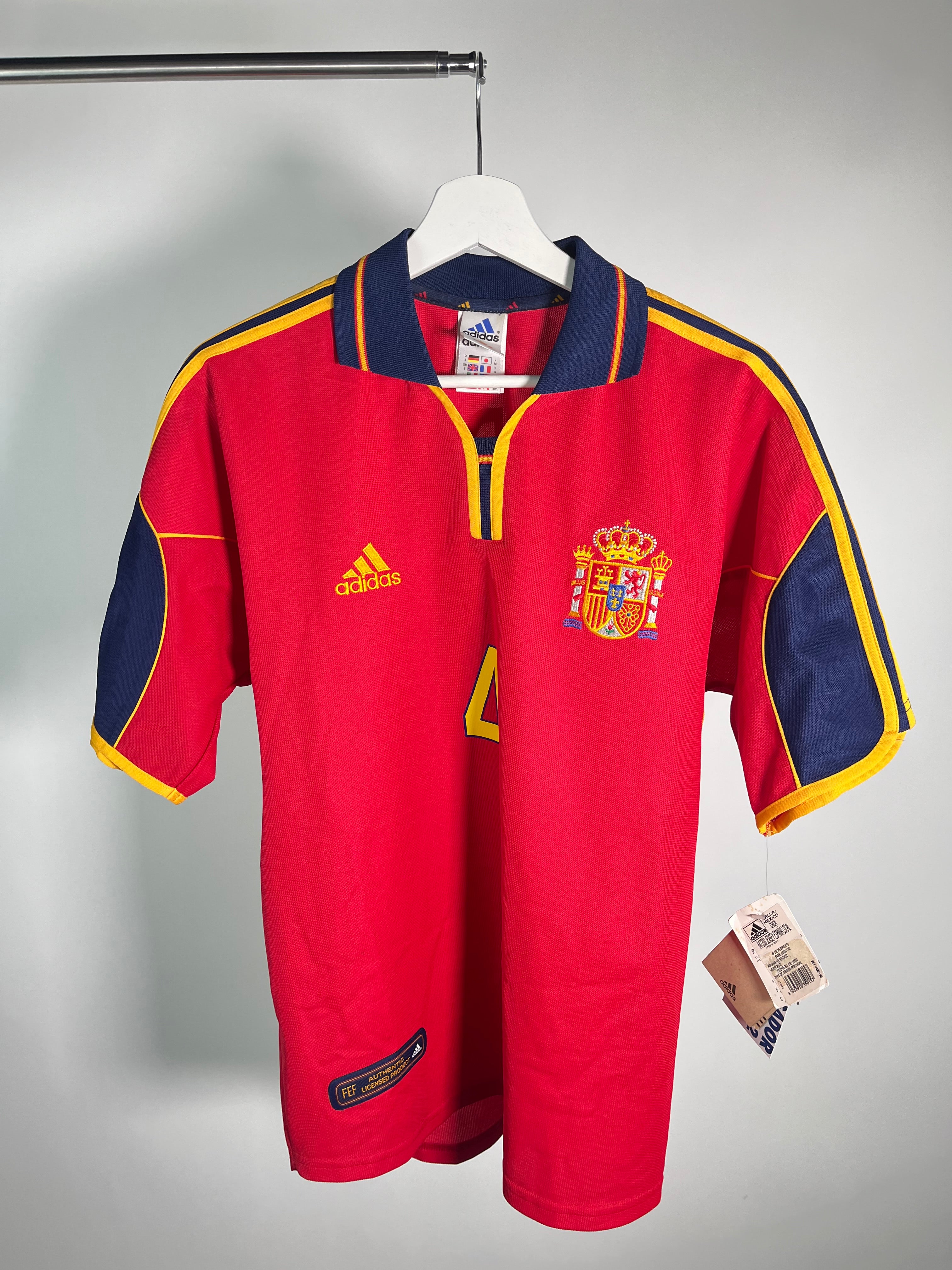 Jersey España Local 2000 2002 Pep Guardiola *C/Etiquetas* (S)