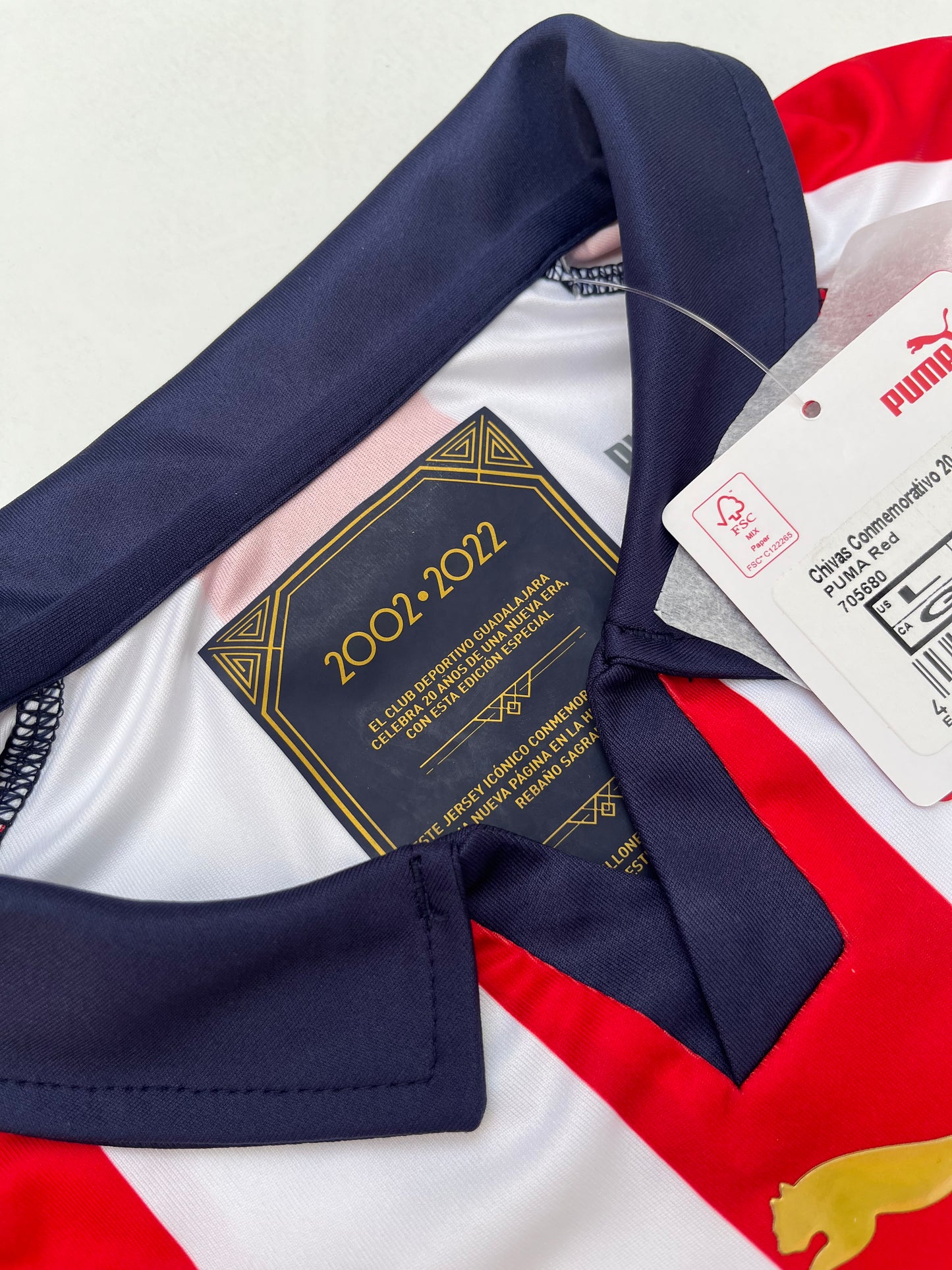 Jersey Chivas Edición Especial 2002 2022 Jorge Vergara *Foliada 4099* Con Caja (L)