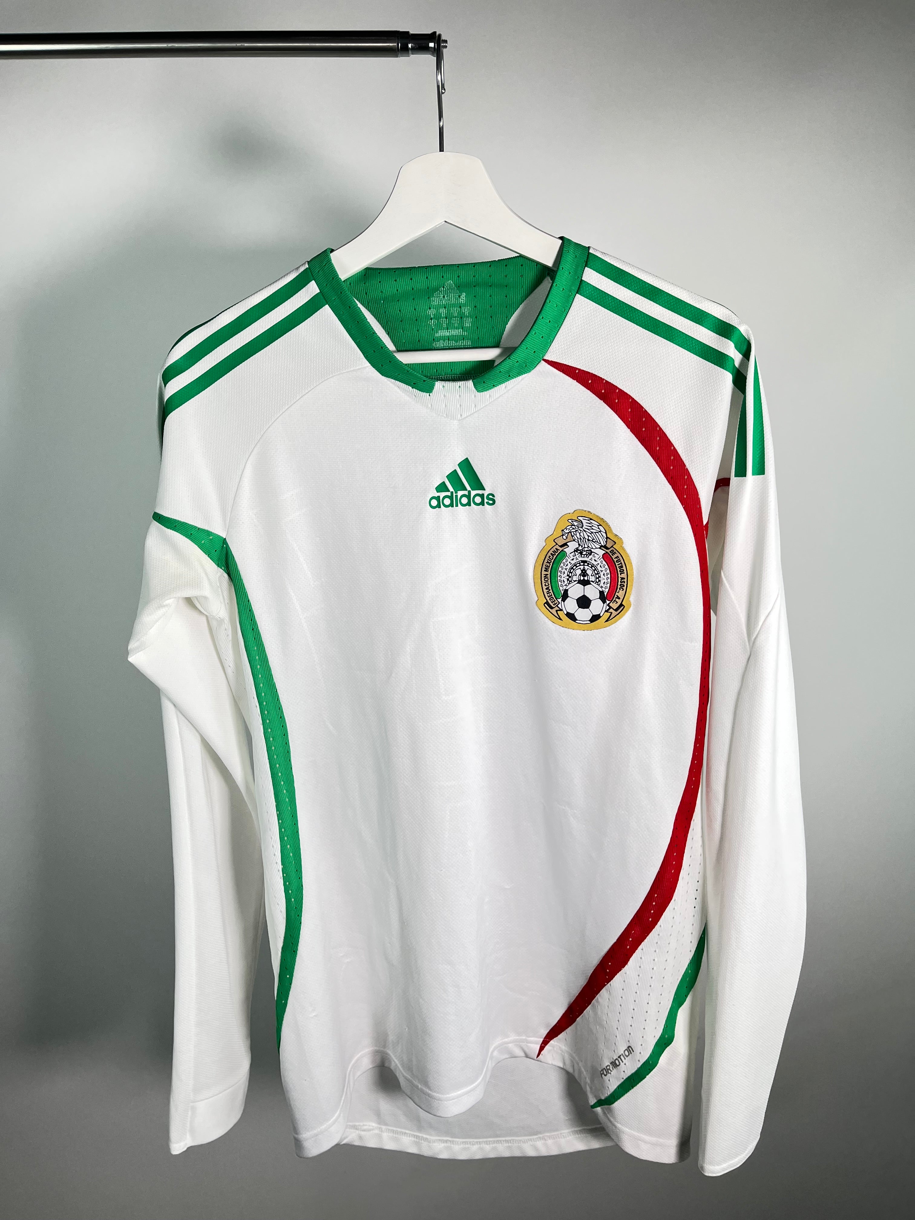 Jersey México Visita 2008 2010 Manga Larga Versión Jugador (M)