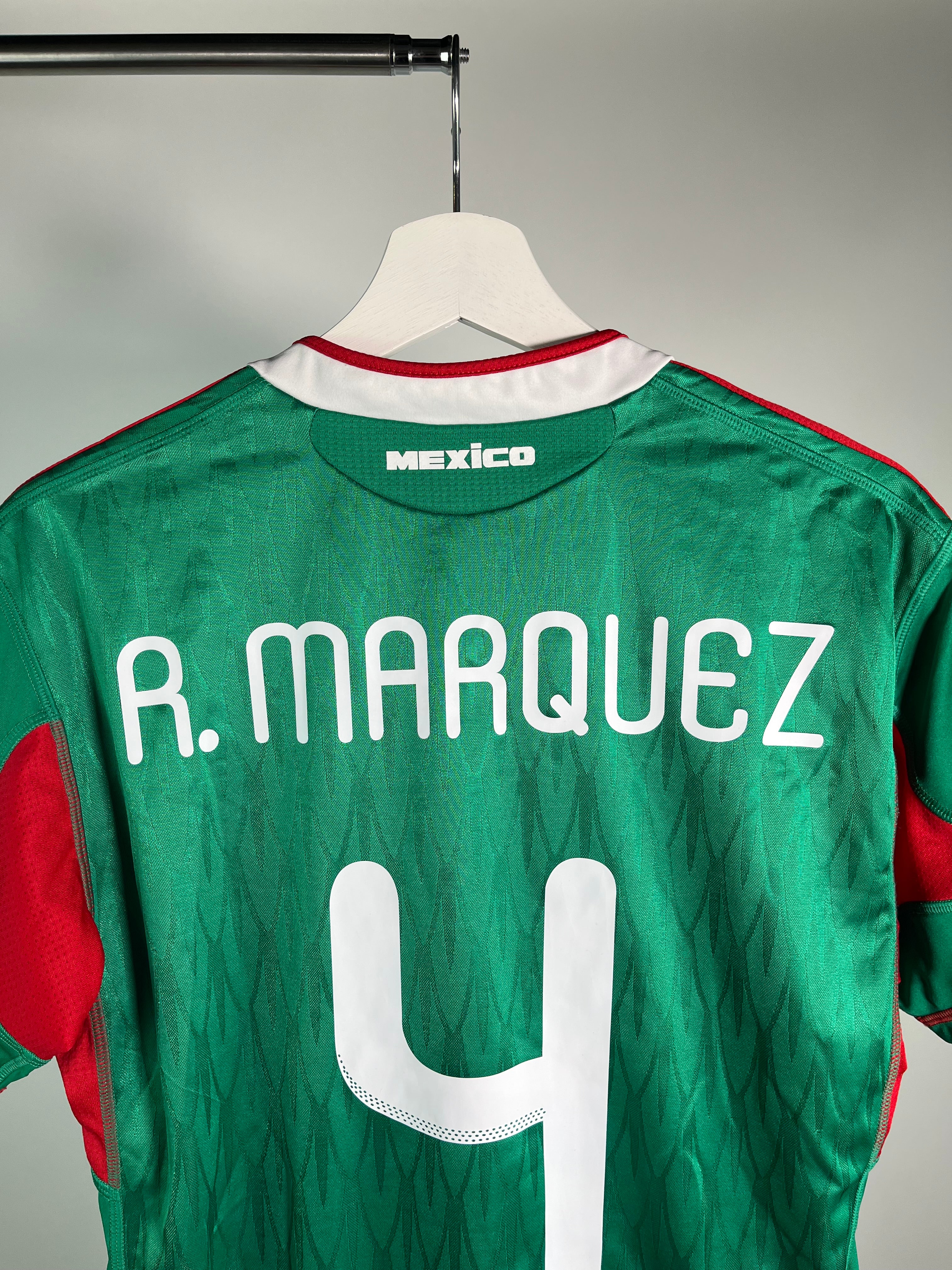 Jersey México Local 2010 2011 *Match Detail vs Francia* Rafael Márquez (M Mujer)
