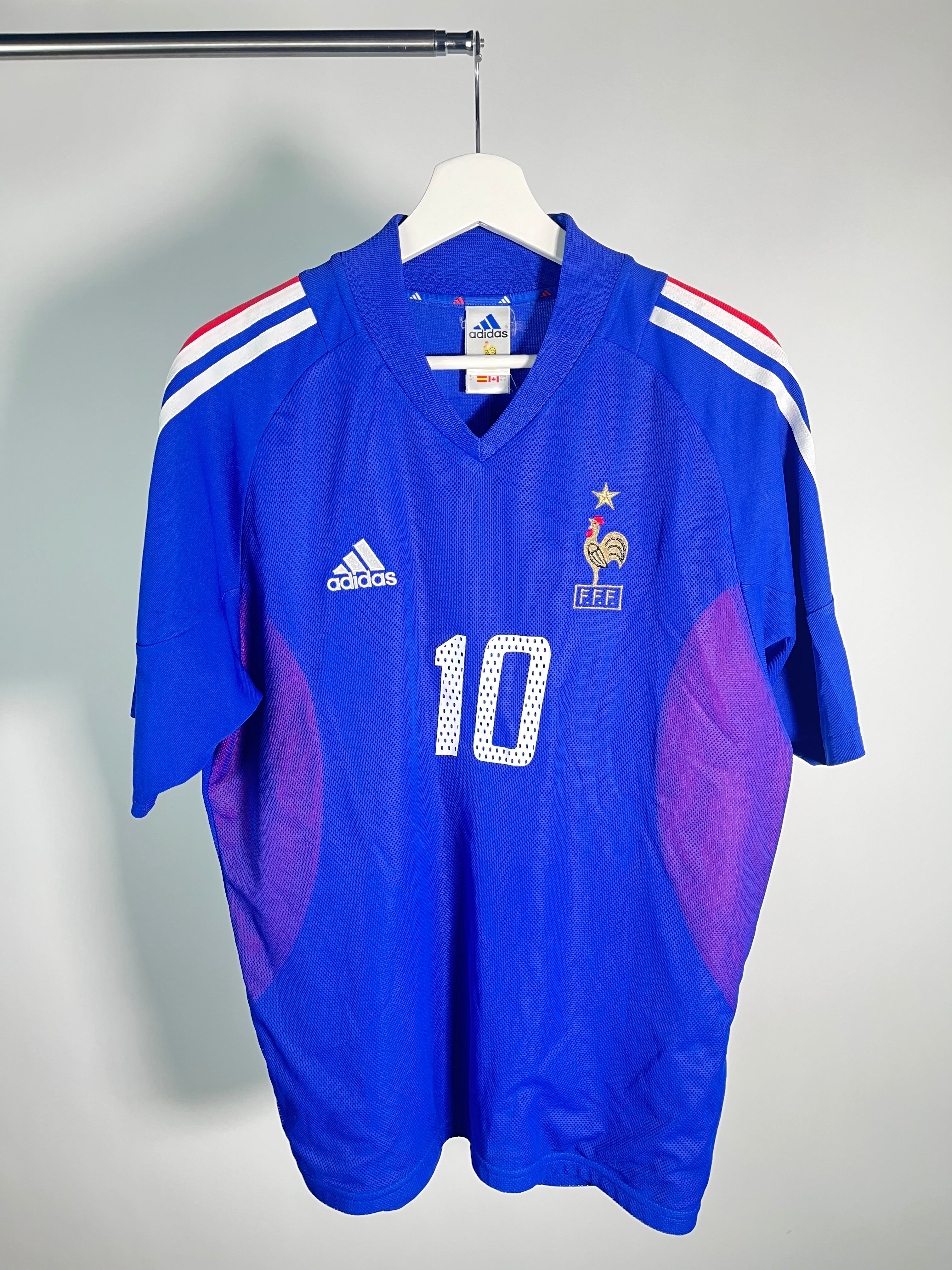 Jersey Francia Local 2002 2004 *Mundial Corea Japón* Zinedine Zidane (M)