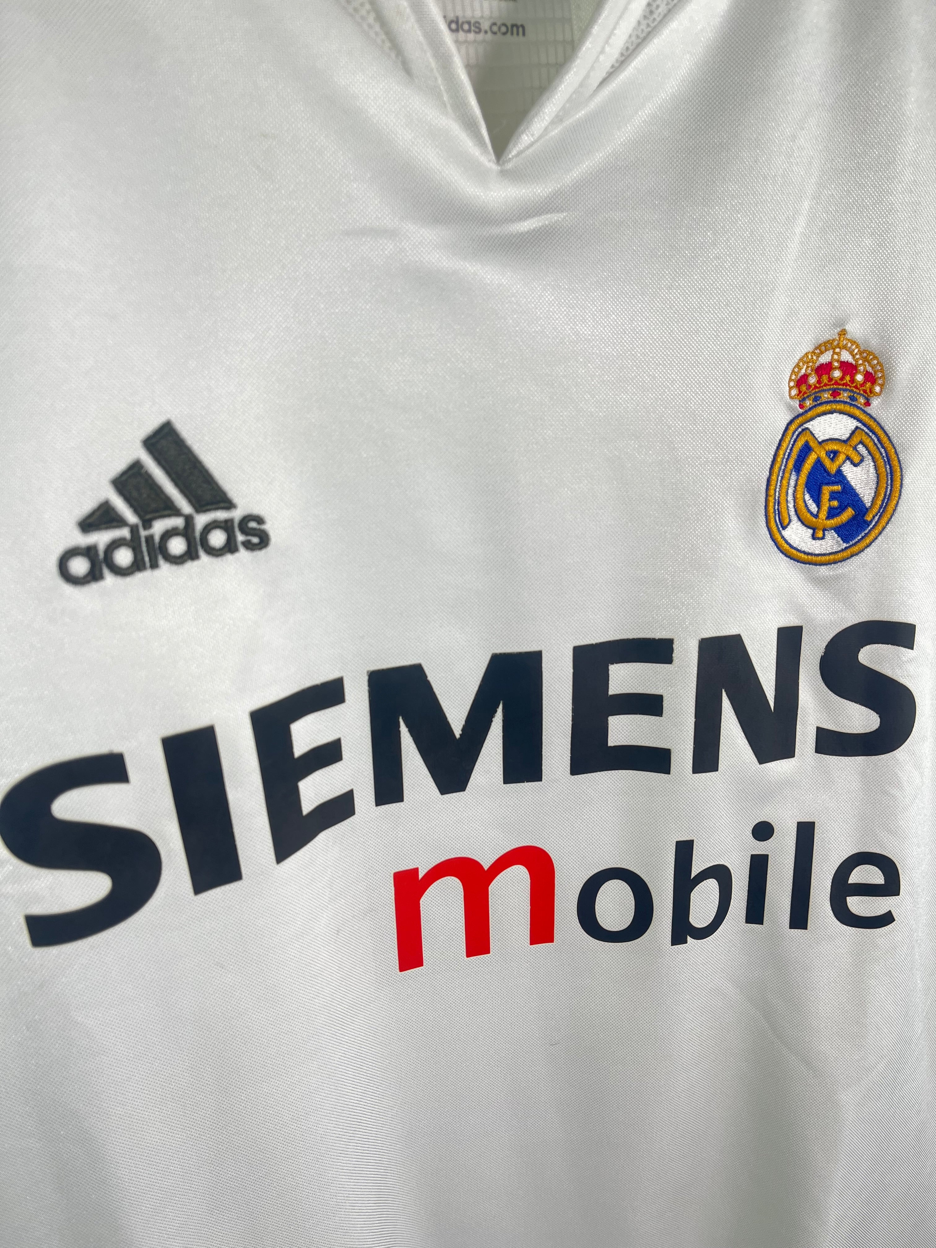 Jersey Real Madrid Local 2004 2005 Versión Jugador Zinedine Zidane (L)
