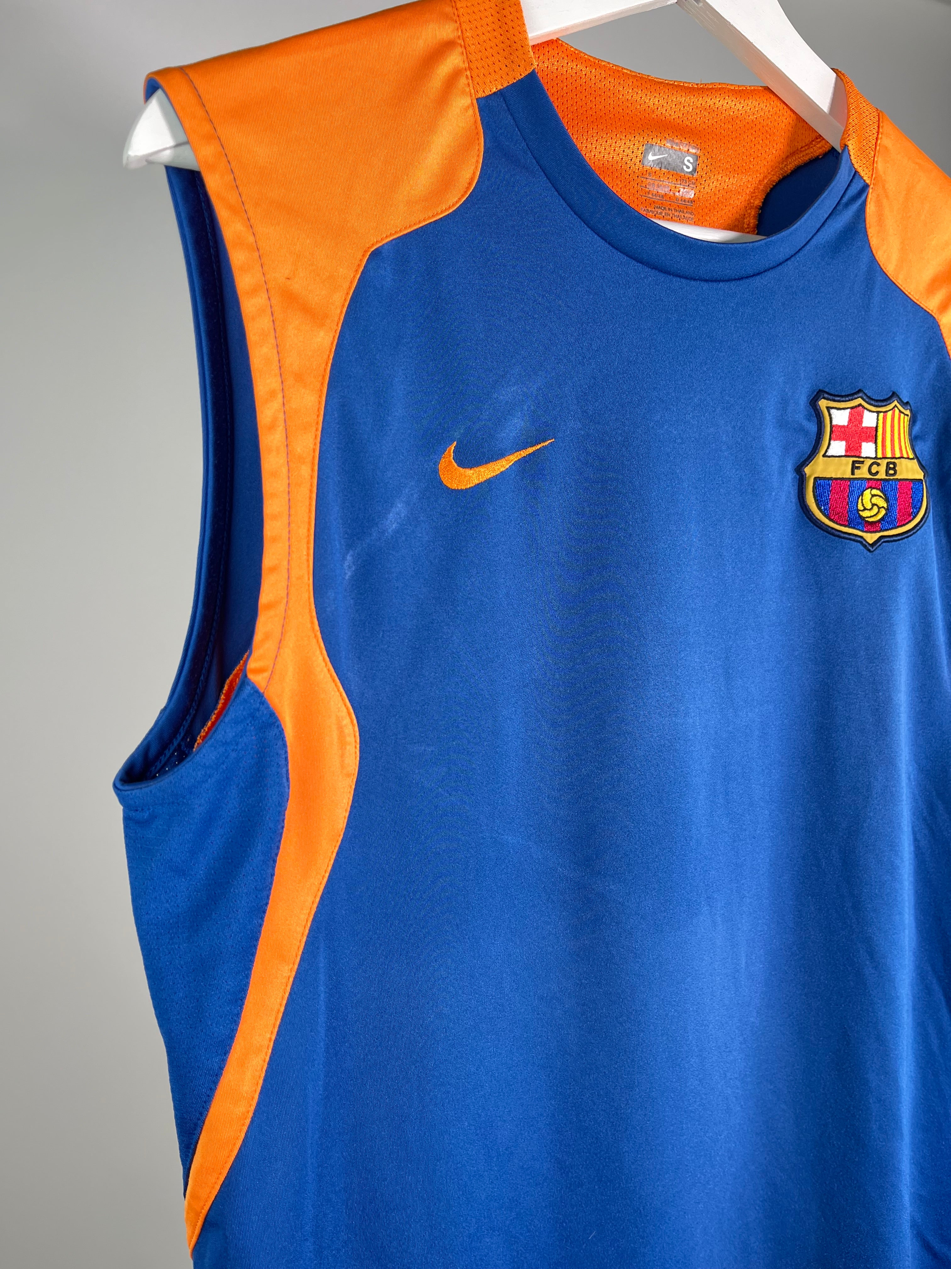 Jersey Barcelona Entrenamiento 2006 2007 *Sin Mangas* (S)