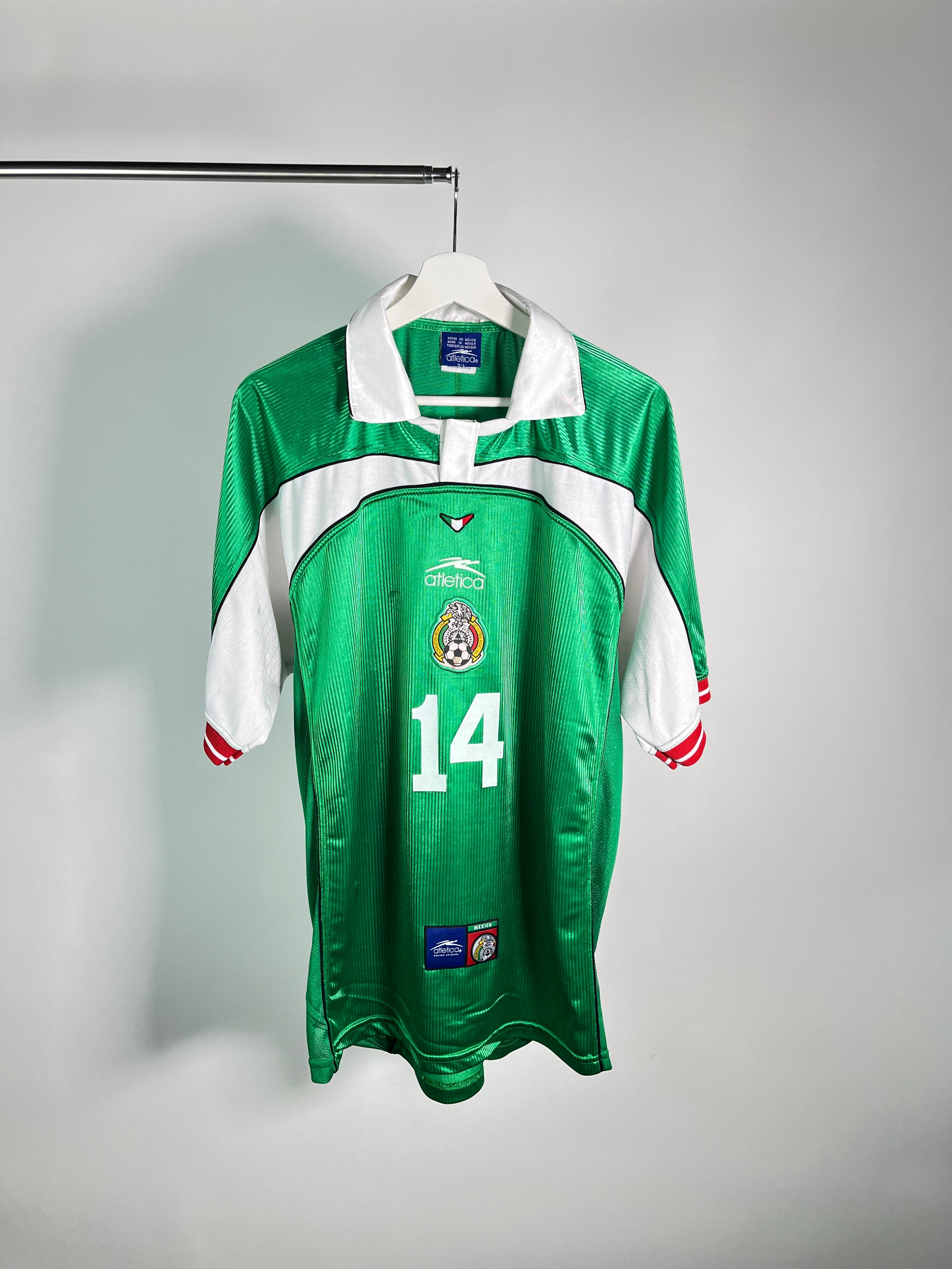 Jersey México Local 2000 2001 Match Worn Autografiada Germán Villa (L)