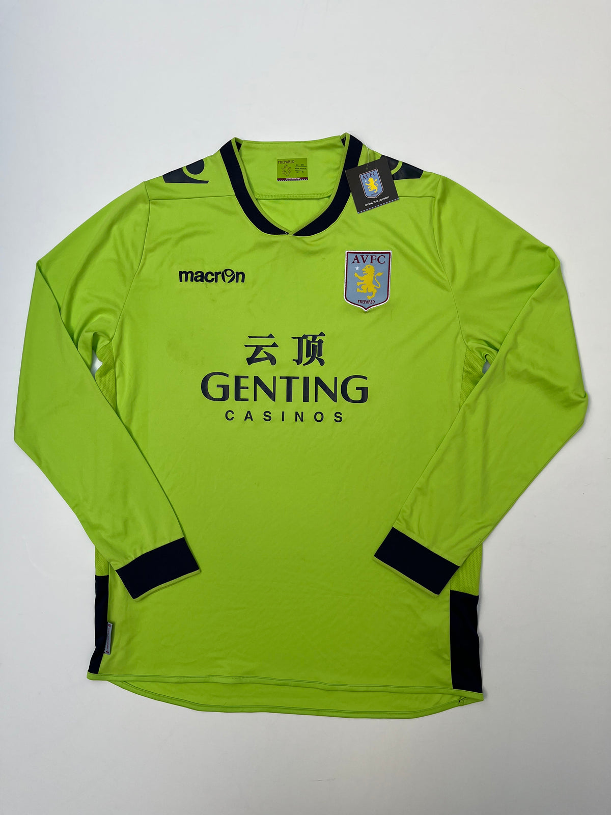 Maillot Domicile Aston Villa 2012/2013 – Macron, Taille L Adulte, Manches Courtes