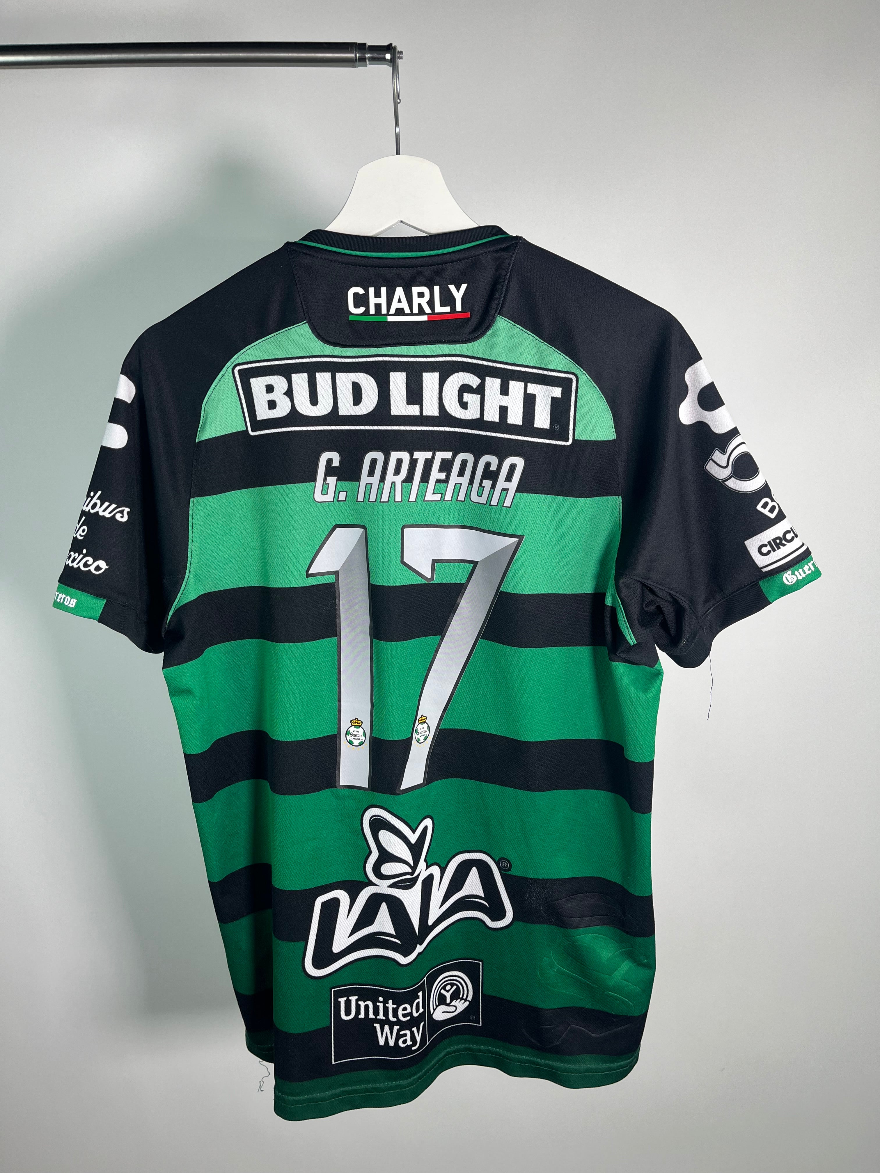 Jersey Santos Laguna Visita 2018 2019 Utilería Autografiado Gerardo Arteaga (S)