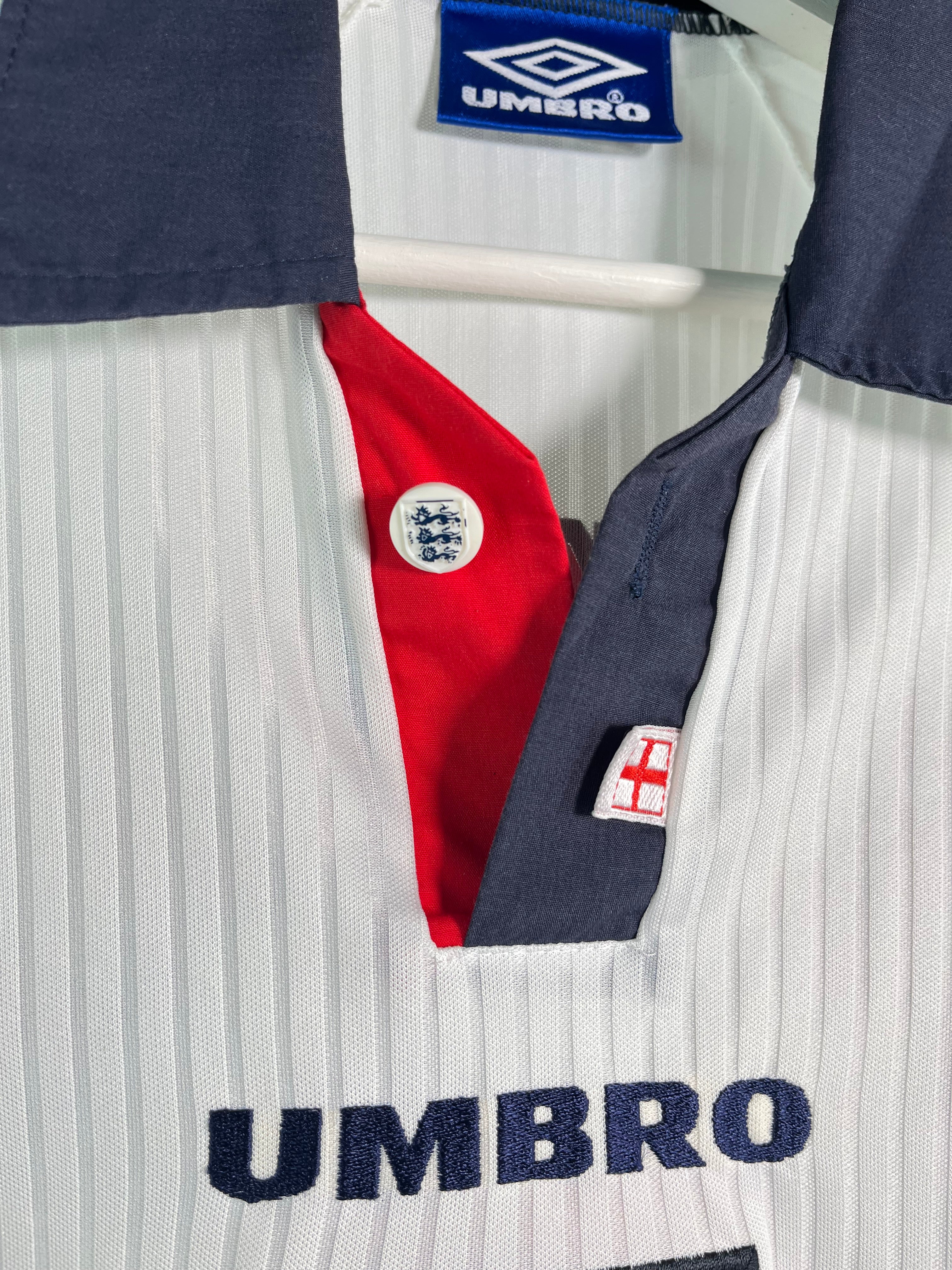 Jersey Inglaterra Local 1998 2000 David Beckham (XL)