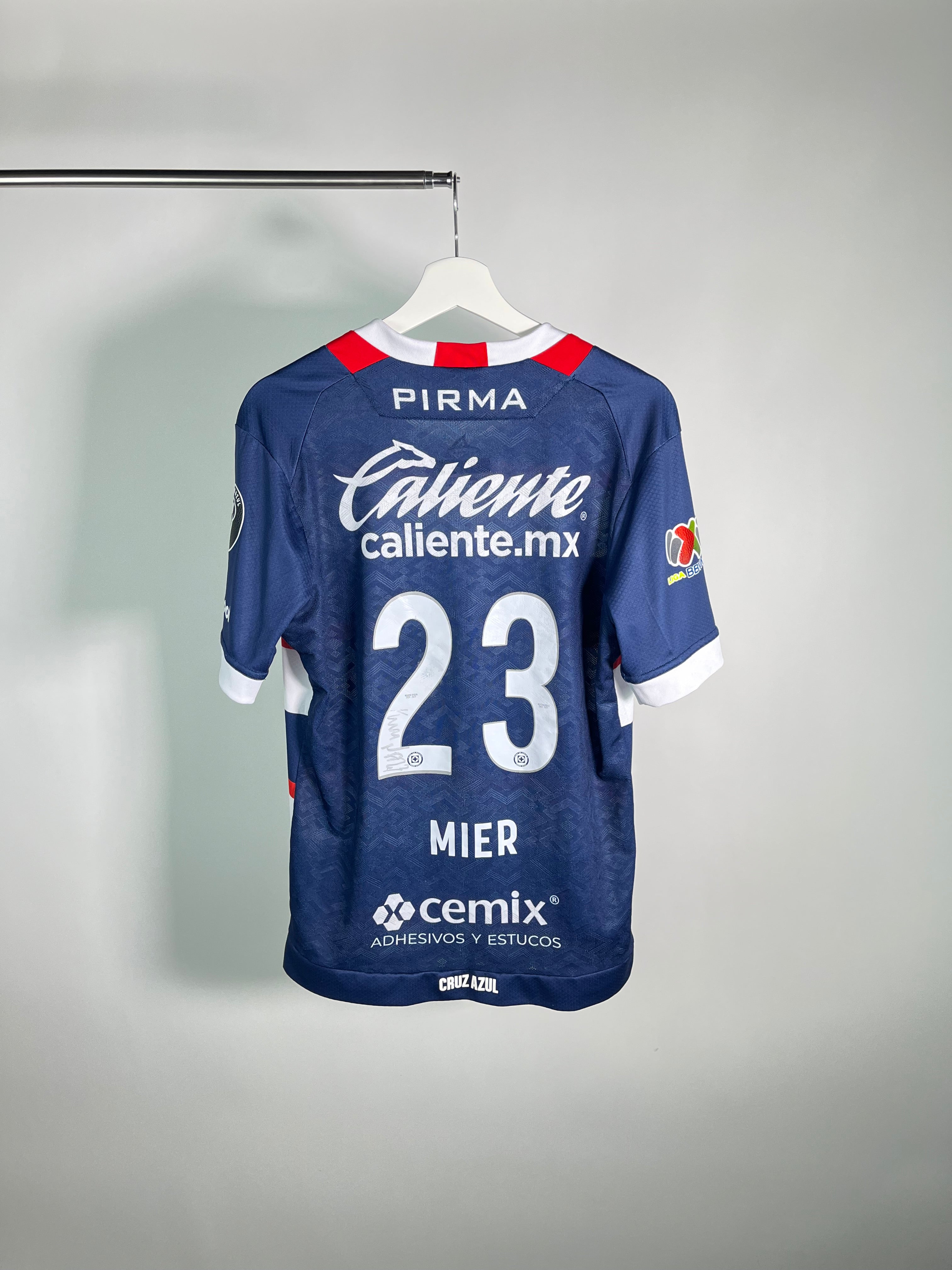 Jersey Cruz Azul 2024 2025 Match Worn Autografiado Kevin Mier (M)